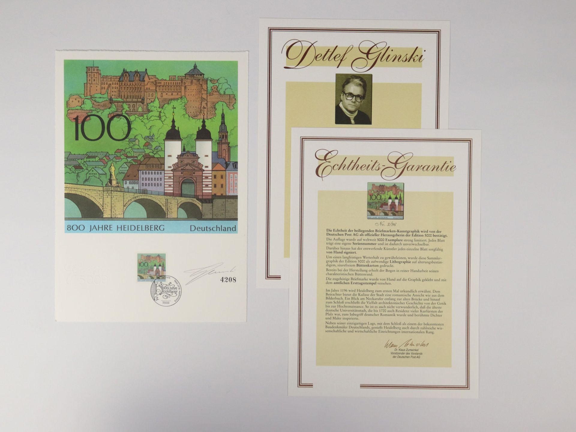 Briefmarken-Kunstgraphiken 1996 - Bild 7 aus 11