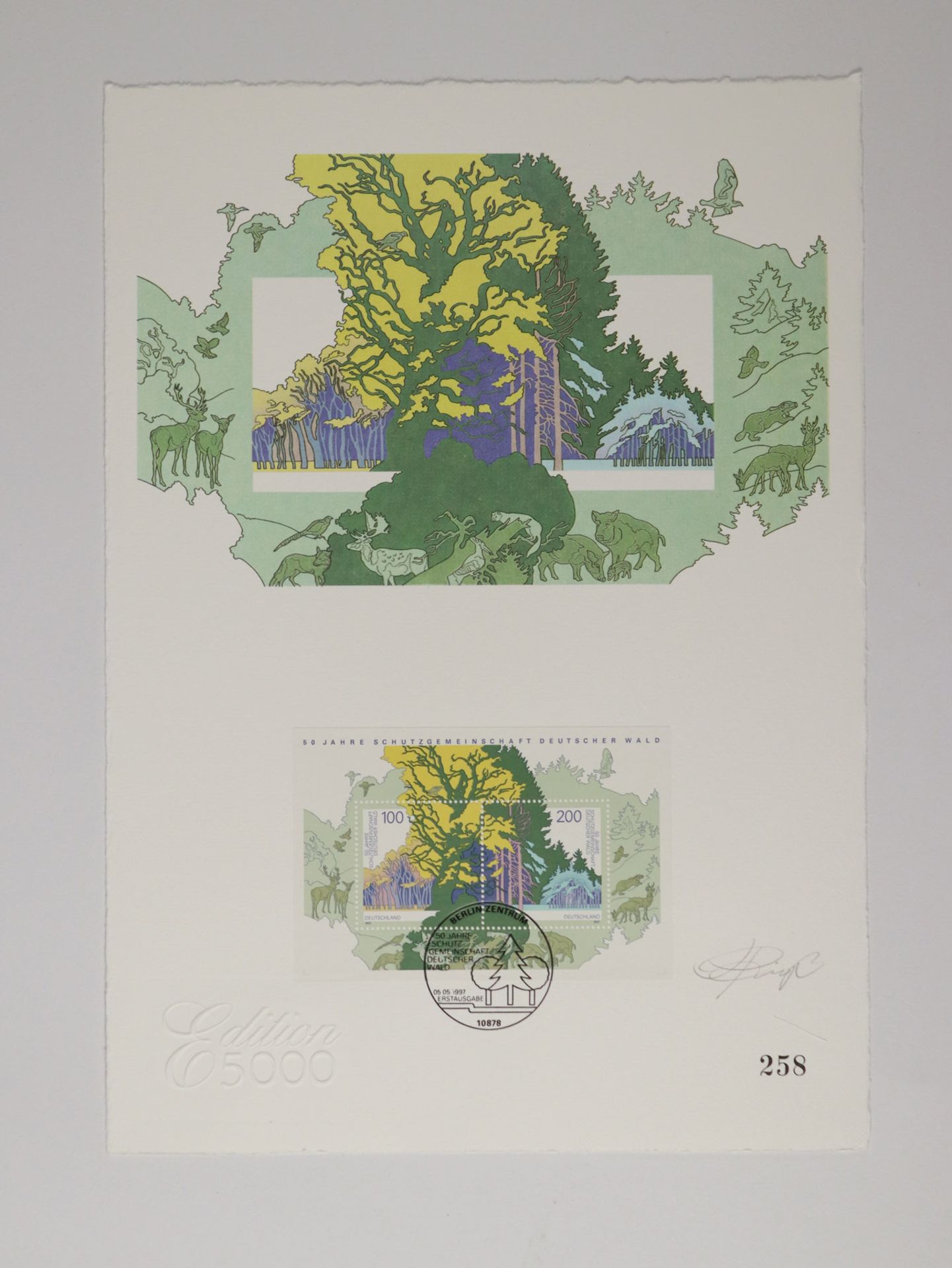 Briefmarken - Kunstgraphiken 1997 - Image 12 of 18