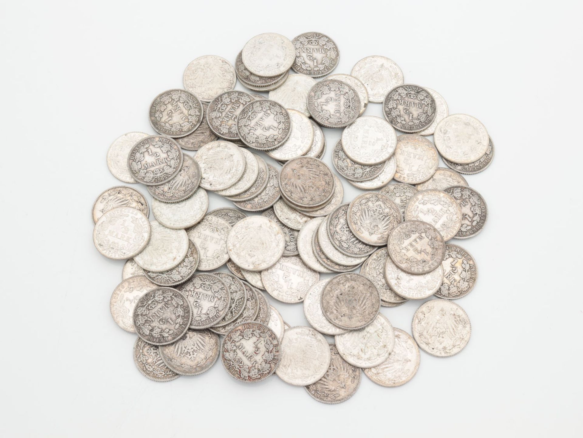 Silbermünzen - 1/2 Mark - Image 5 of 9