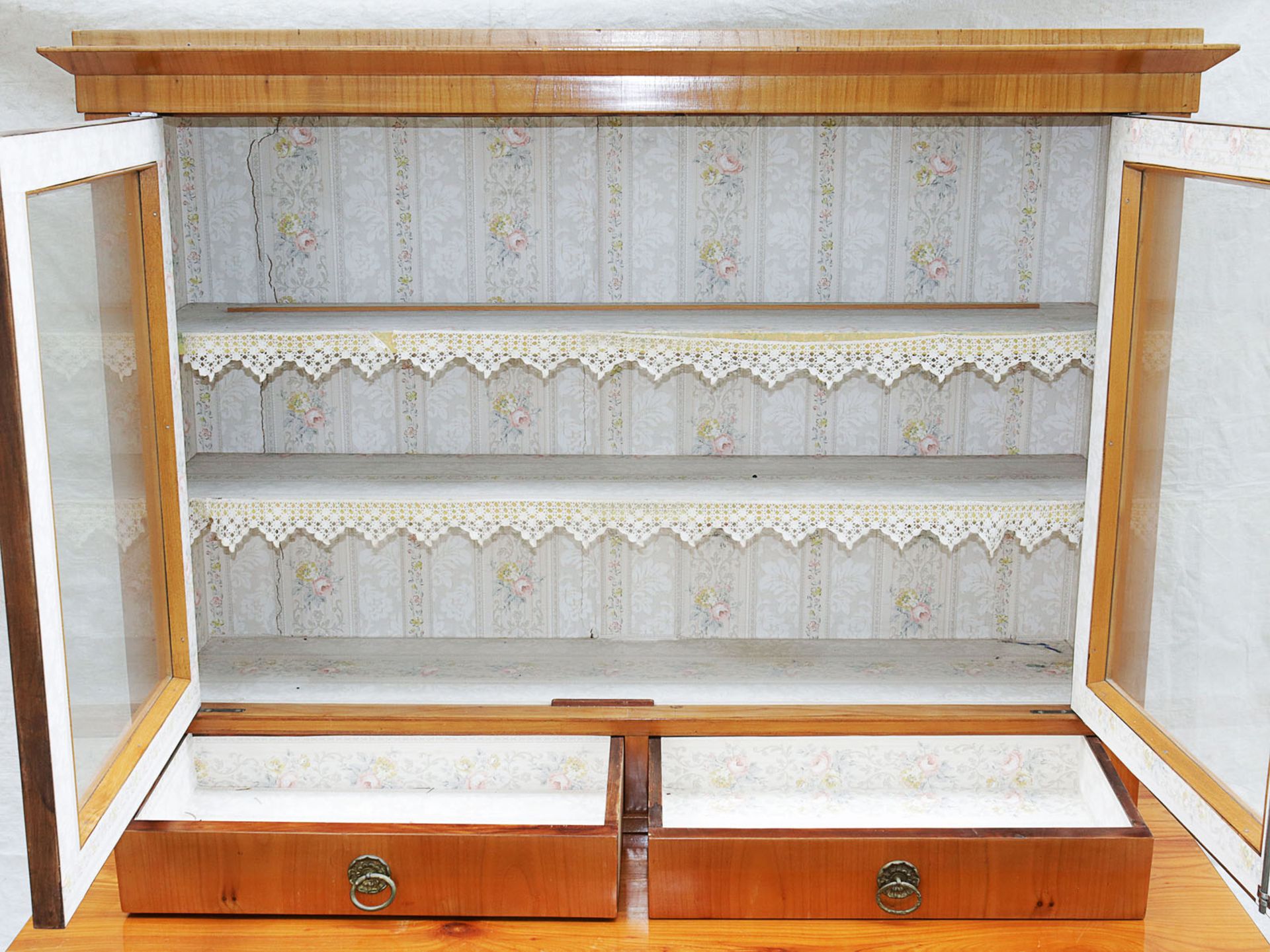 Biedermeier - Vitrinenaufsatzkommode - Image 12 of 27