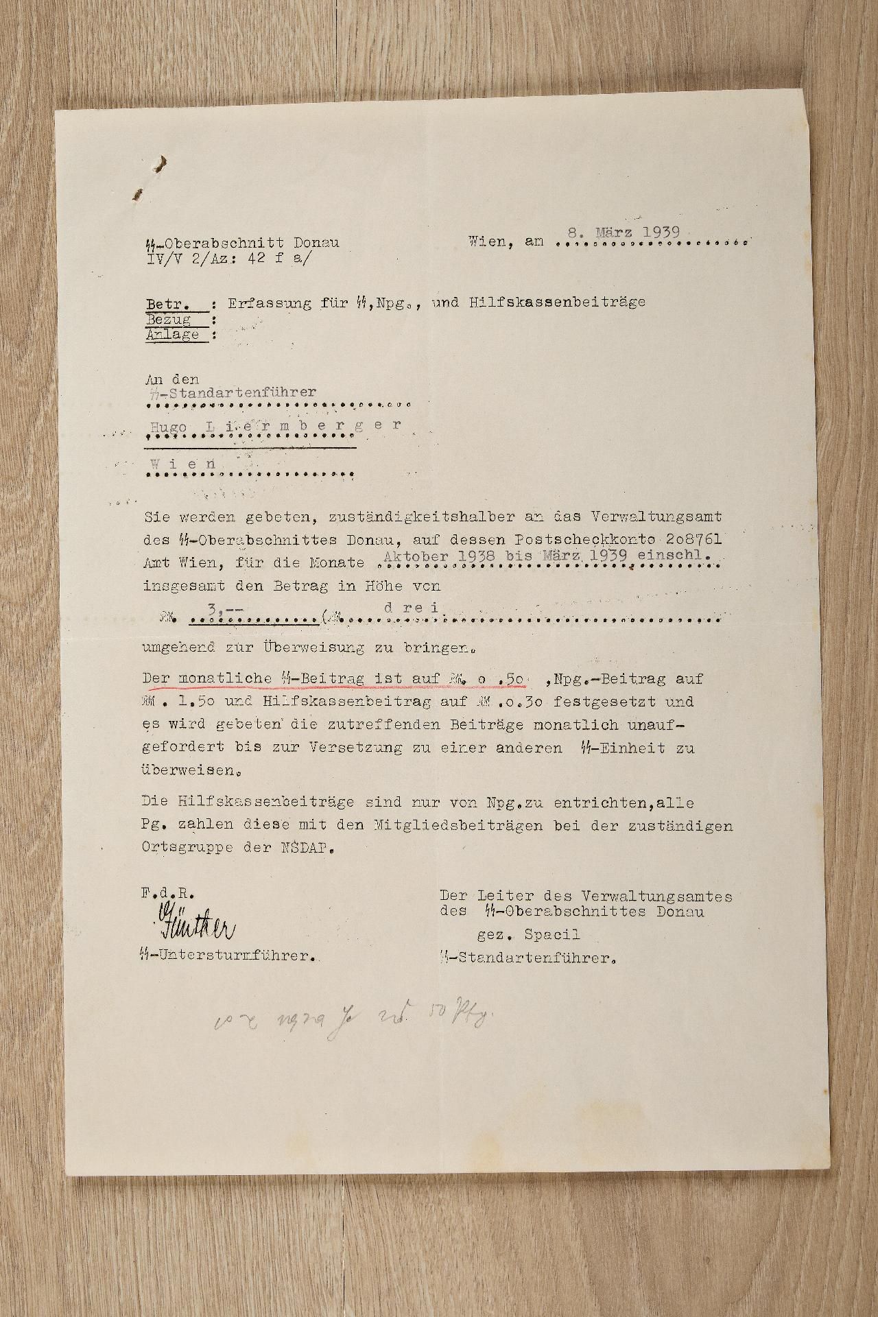 Allgemeine SS : Dokumentennachlass des SS- Oberführers, Generalmajors a.D. und Gaukriegerführer... - Bild 13 aus 47