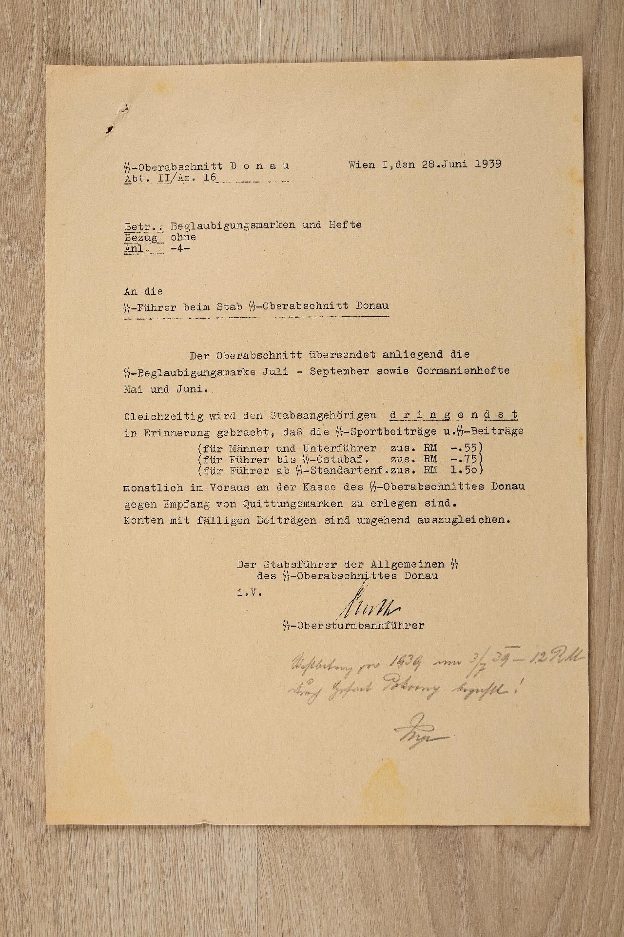 Allgemeine SS : Dokumentennachlass des SS- Oberführers, Generalmajors a.D. und Gaukriegerführer... - Bild 12 aus 47