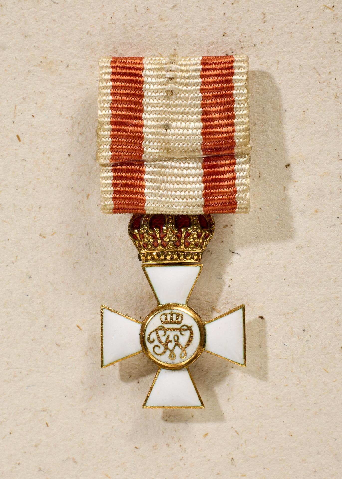 Preußen : Miniatur des Roten Adler Ordens 3. Klasse mit Schleife und Krone. - Bild 2 aus 2