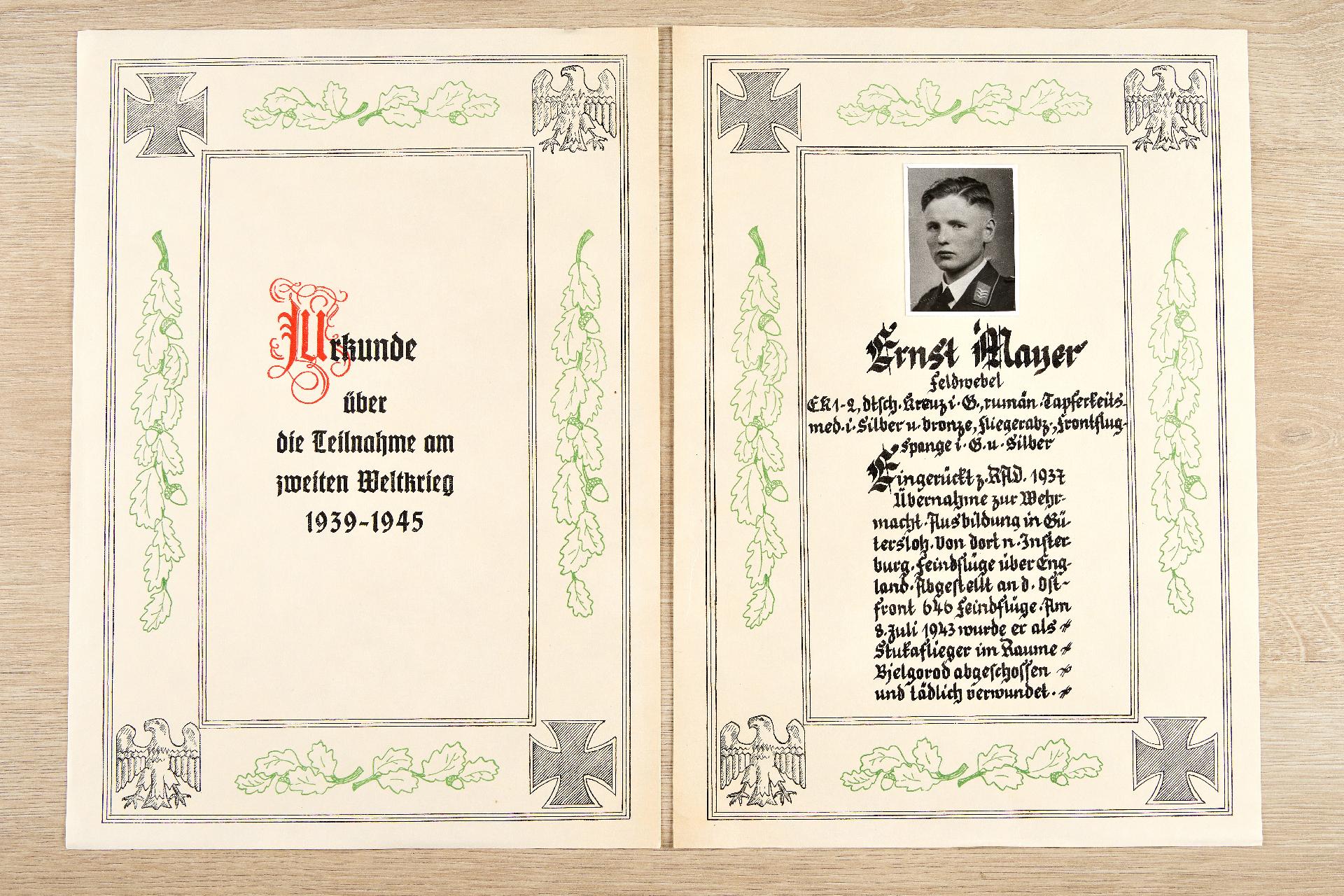Allgemein : Nachlass des Feldwebels Ernst Meyer, 1./Sturzkampfgeschwader 77 - Image 38 of 55