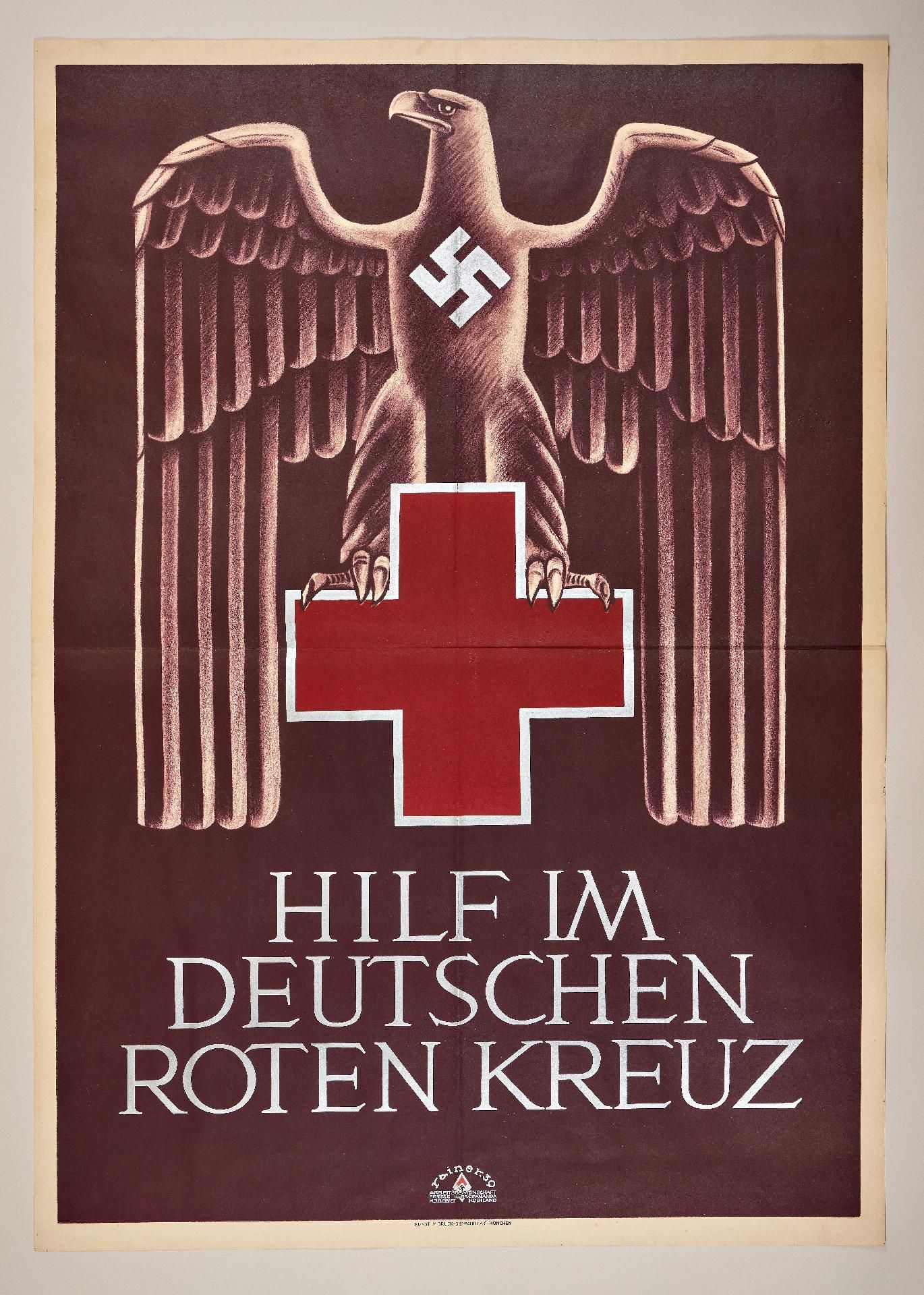 Zeitgeschichte - Verschiedenes - Konvolute : Plakat des Deutschen Roten Kreuzes