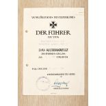 Ritterkreuz : Dokumentennachlass des Ritterkreuzträgers Hauptmanns Wilhelm Herold, Kommandeur I...