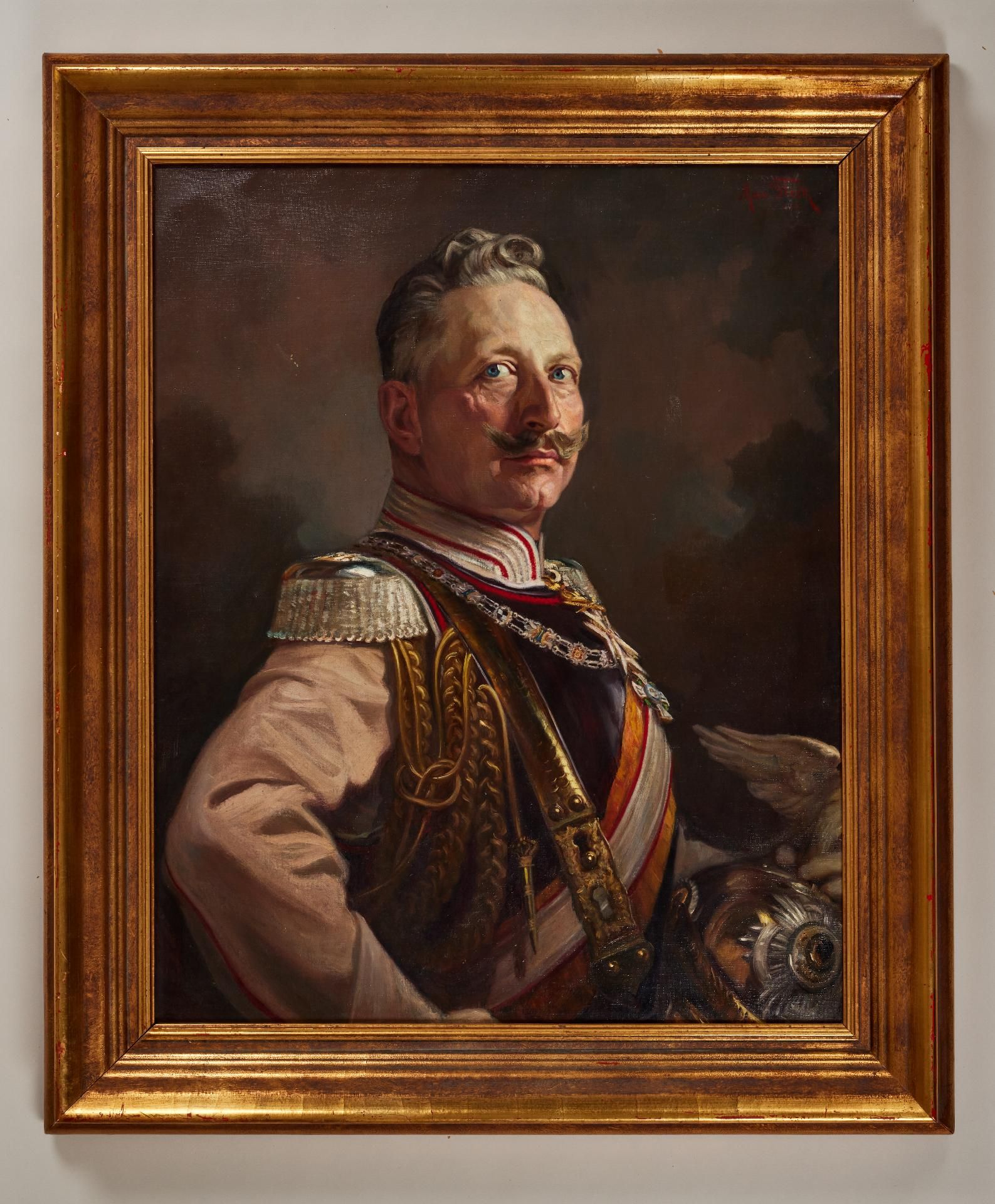 Preussen : Max Fleck: Portrait Kaiser Wilhelm II. - Bild 2 aus 3
