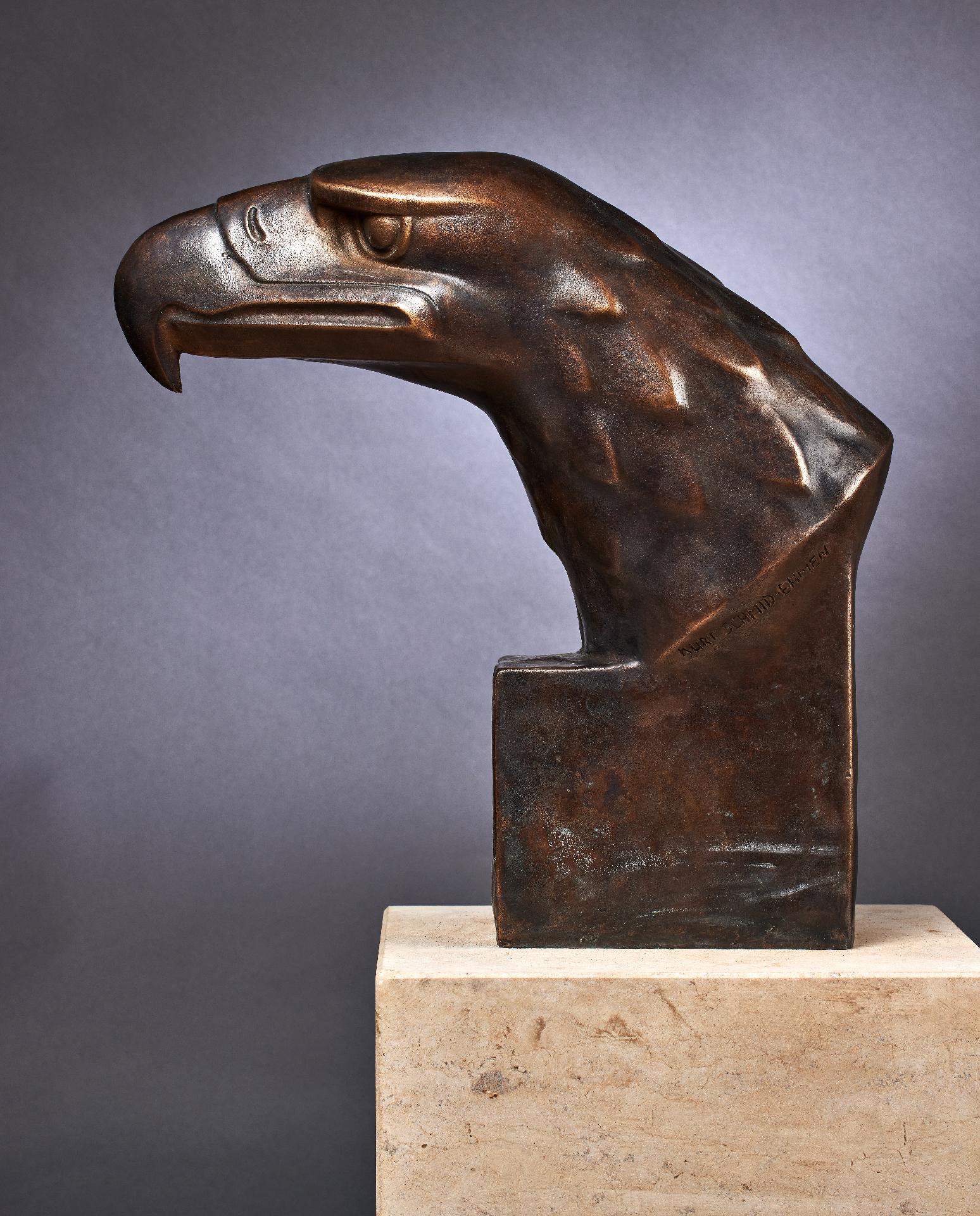 Art in The Third Reich 1933 - 1945 : Kurt Schmid - Ehmen: Eagle's head. - Image 6 of 9
