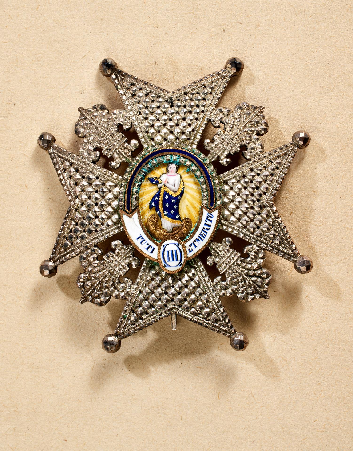 Spain : Spain: Order of Charles III Breast Star to the Grand Cross from the property of Prince L...