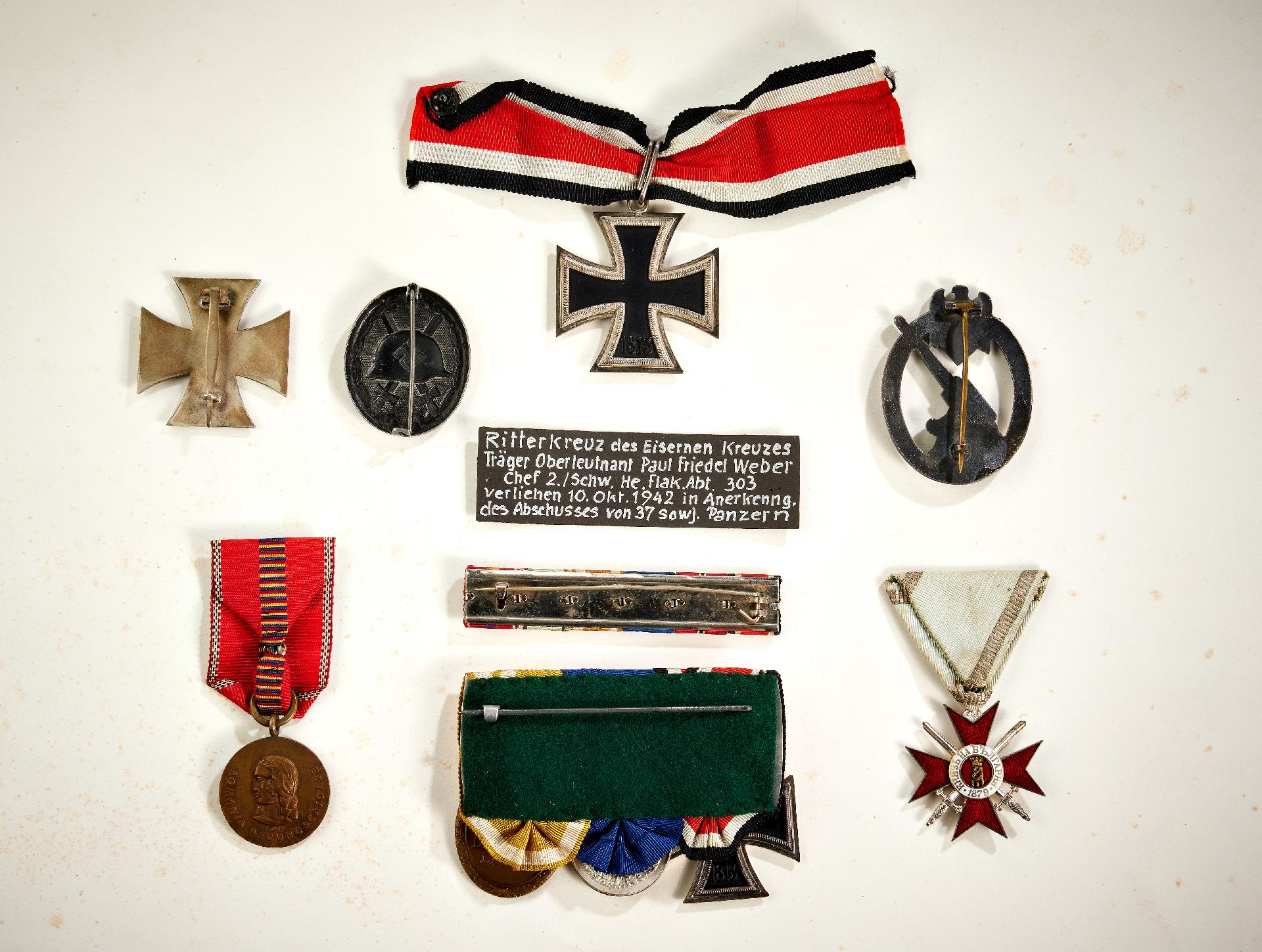 Knights Cross : Knight's Cross Group Oberleutnant Paul Friedel Weber, Chief 2nd / Heavy Army Fla... - Image 11 of 31