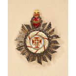 Portugal : Portugal: Order of Christ, breast star to the Grand Cross in luxury design.