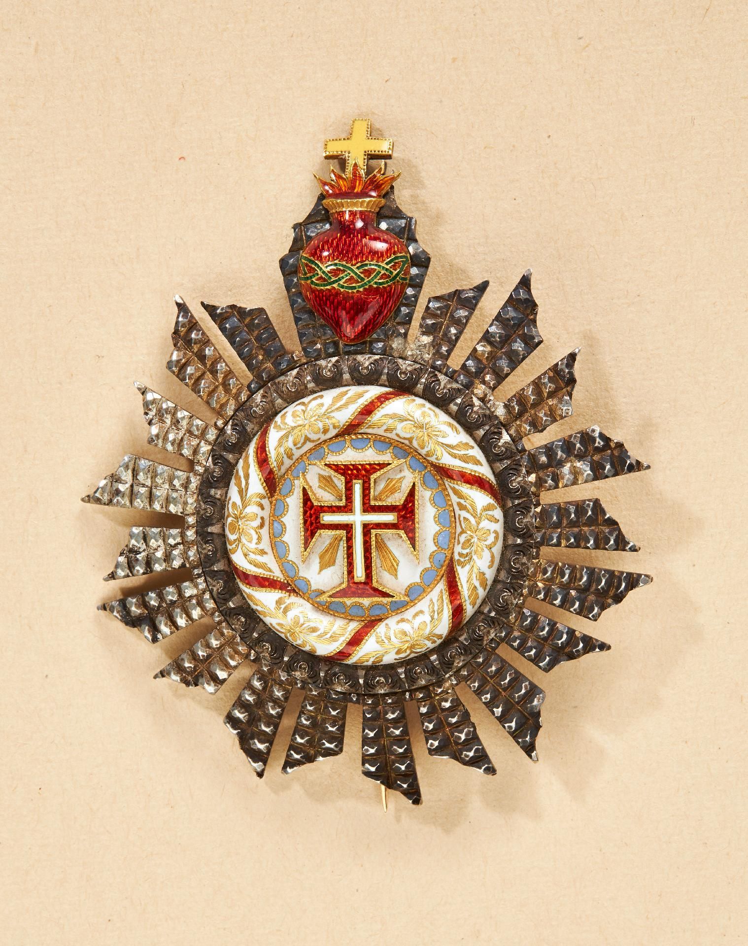 Portugal : Portugal: Order of Christ, breast star to the Grand Cross in luxury design.