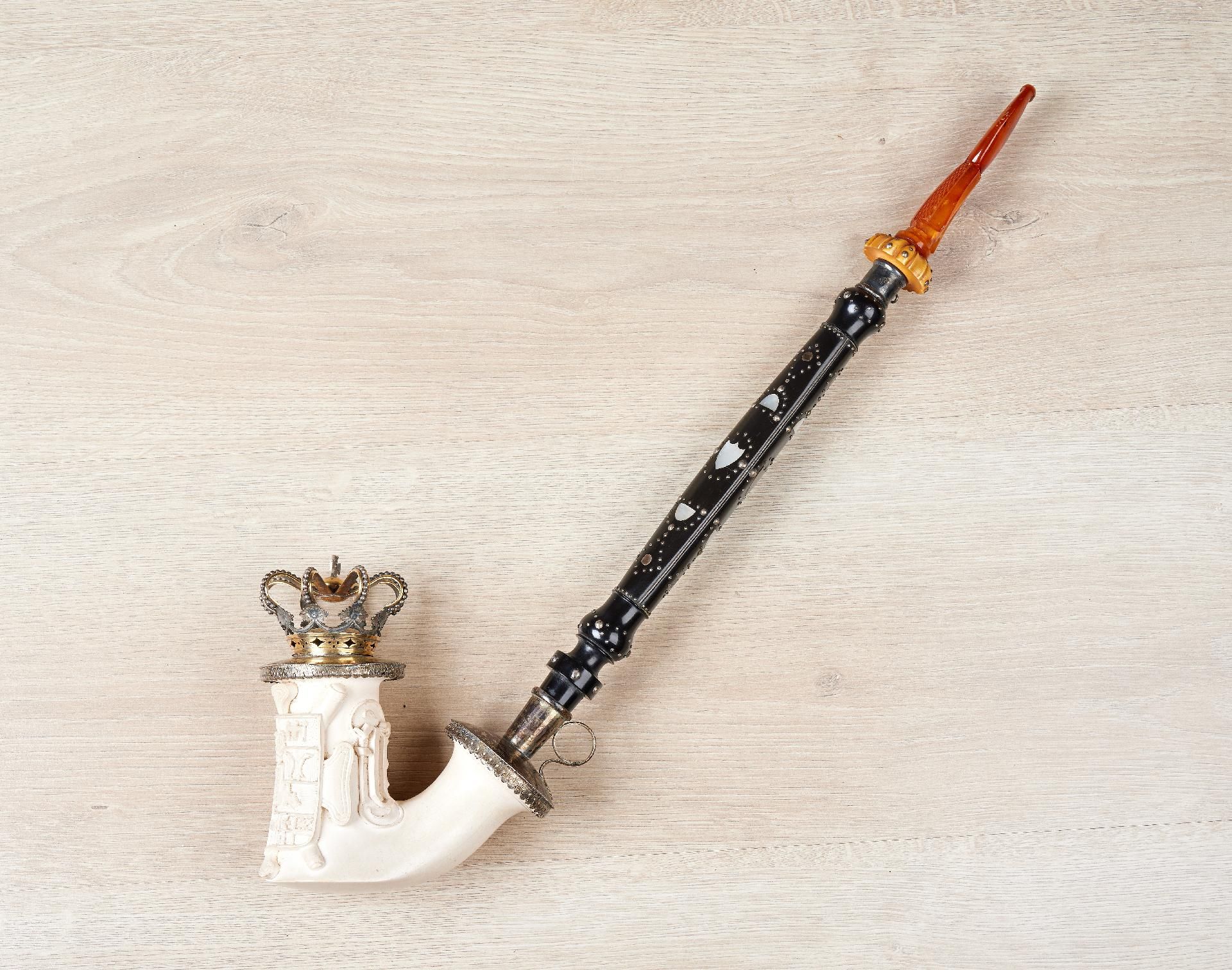 Württemberg : An important meerschaum pipe from the Württemberg royal family. - Image 3 of 9