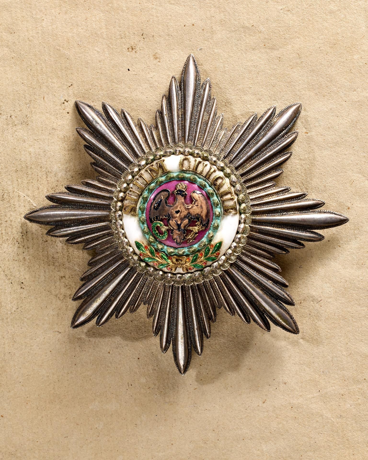 Kingdom of Prussia : Order of the Black Eagle: Breast Star to the Cross of the Order, awarded in...