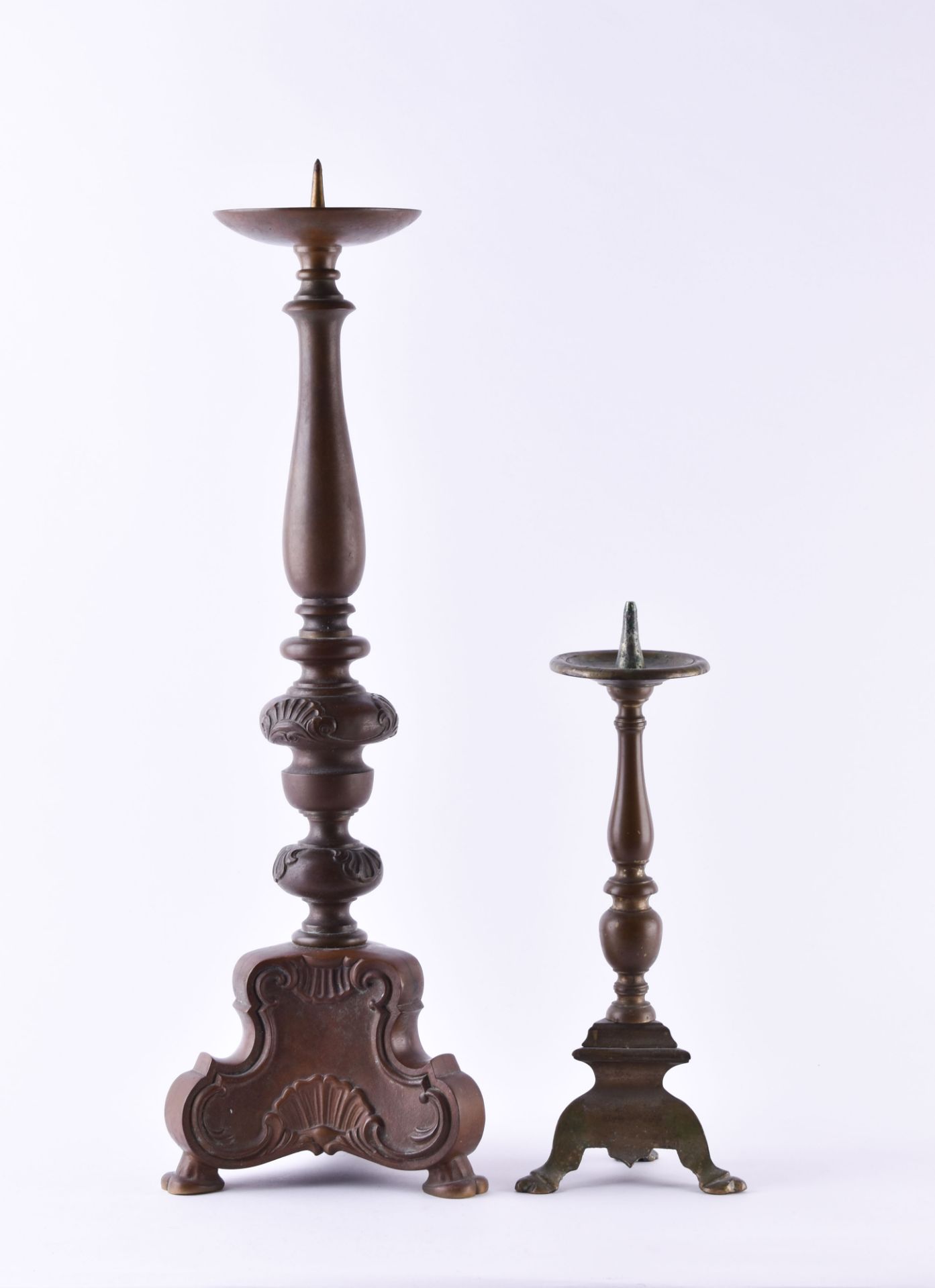 Two altar candlesticks