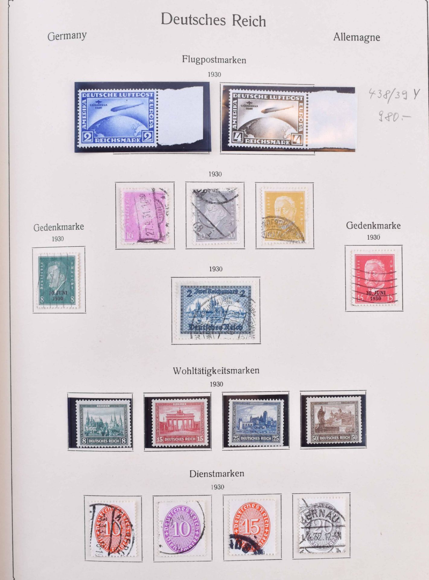 Sammlung Deutsches Reich 1872-1945 - Bild 6 aus 10