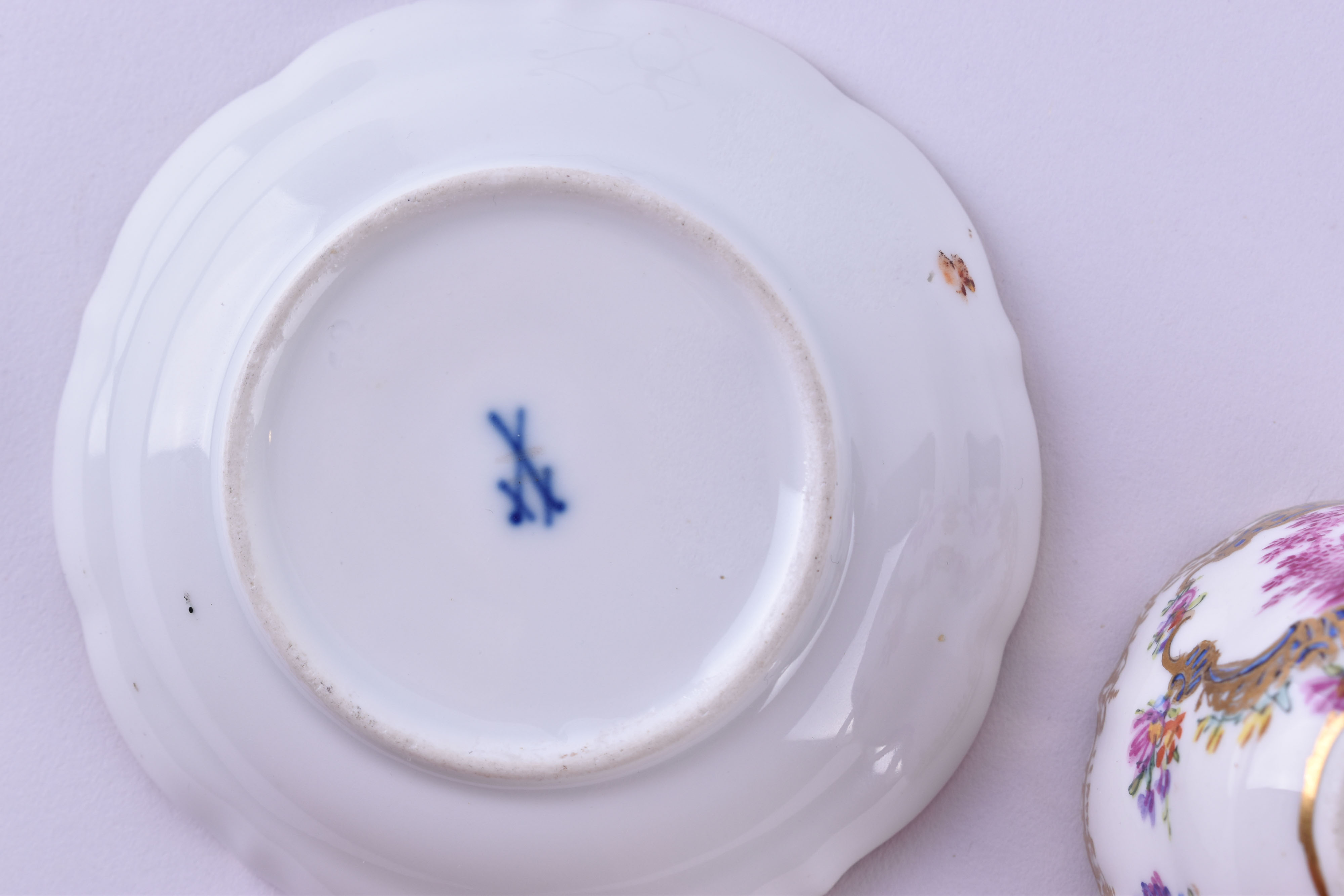 Cup and saucer Meissen Knauf time - Image 5 of 5