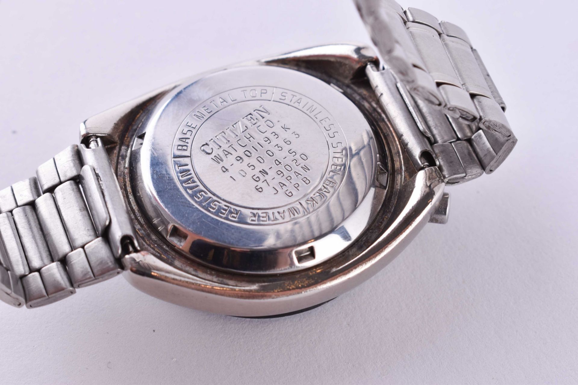 Citizen Bullhead Kaliber 8110 Chronographen-Armbanduhr 70er Jahre - Bild 4 aus 4