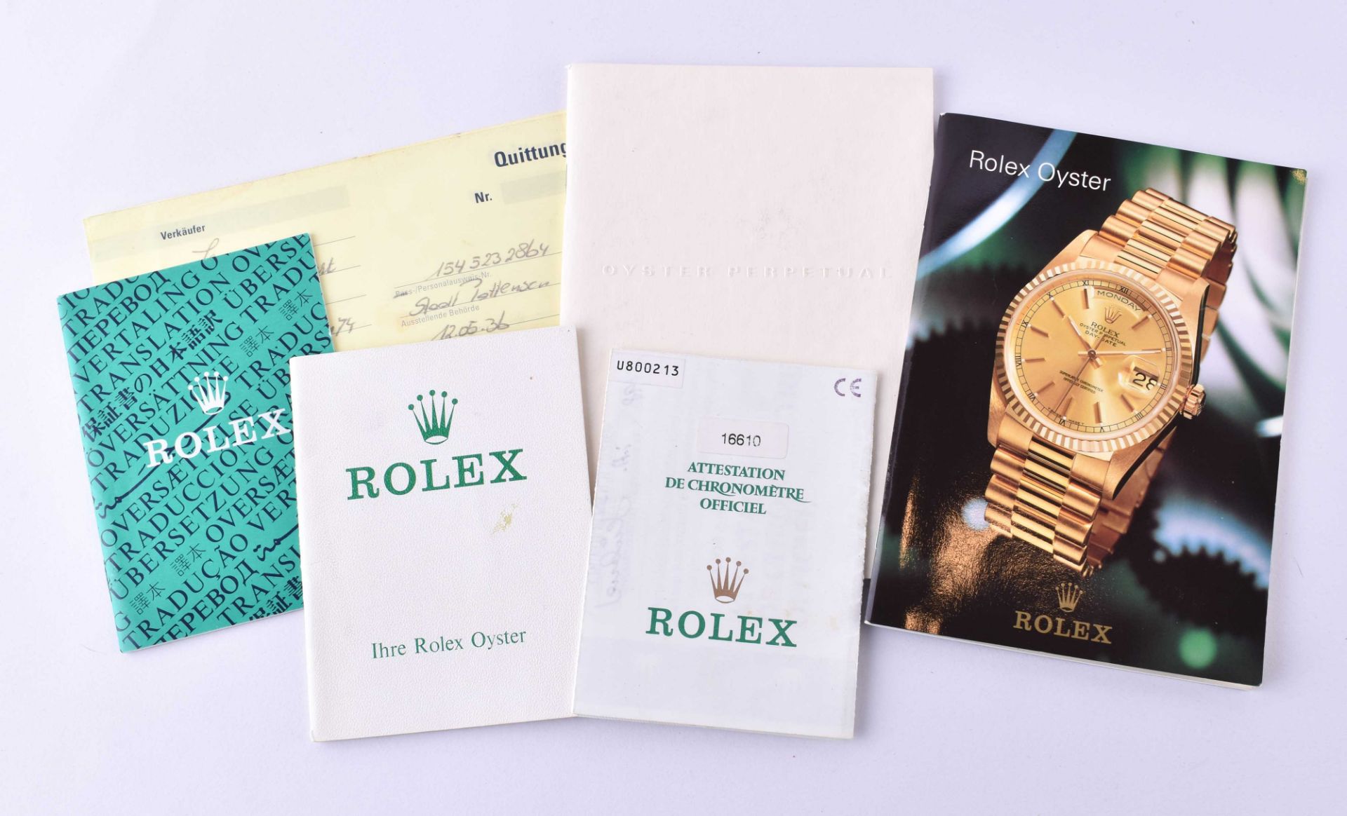 Set original Papiere, Anleitungen, Rechnungen, Katalog Rolex - Bild 2 aus 3