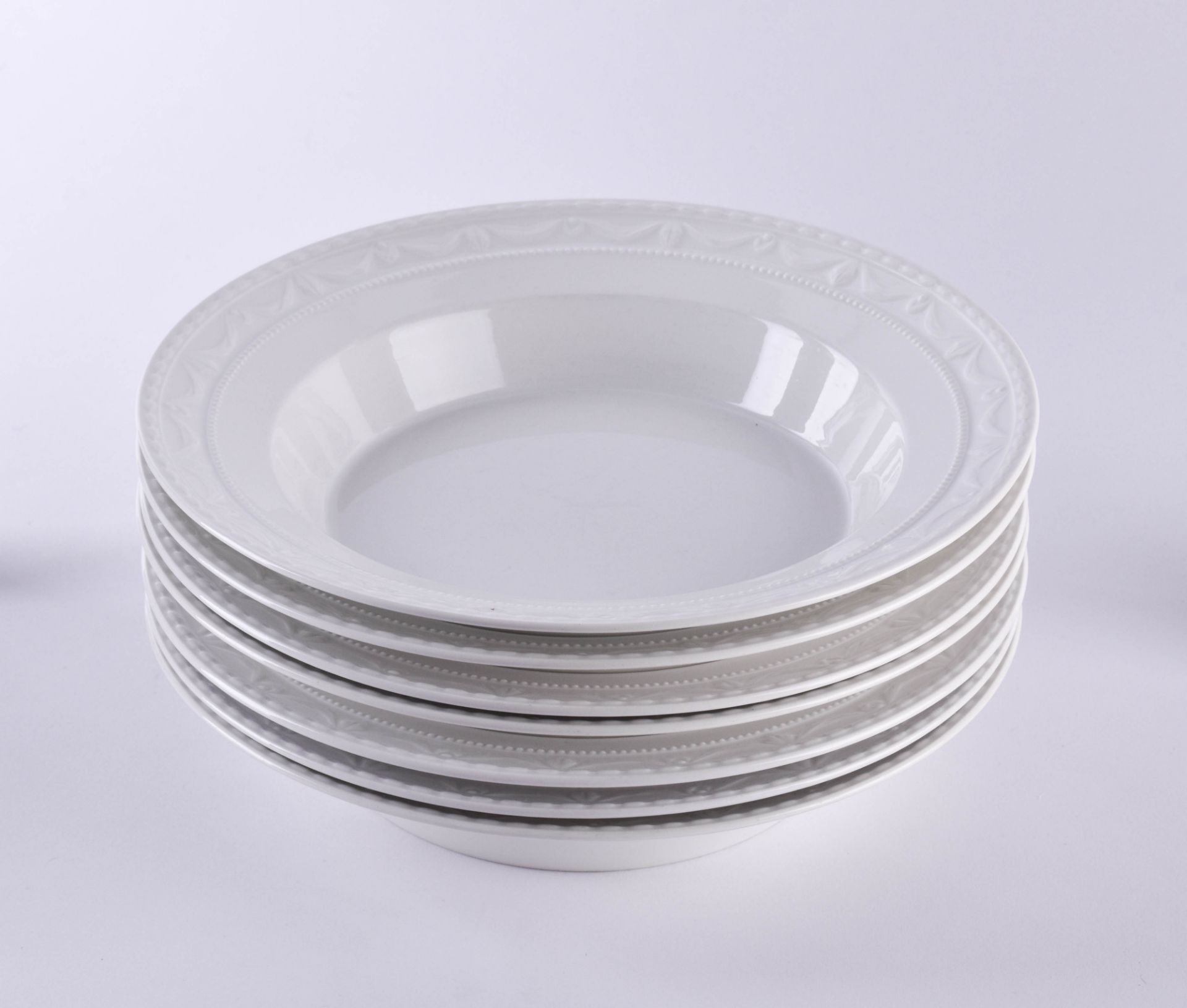 7 soup plates KPM Kurland