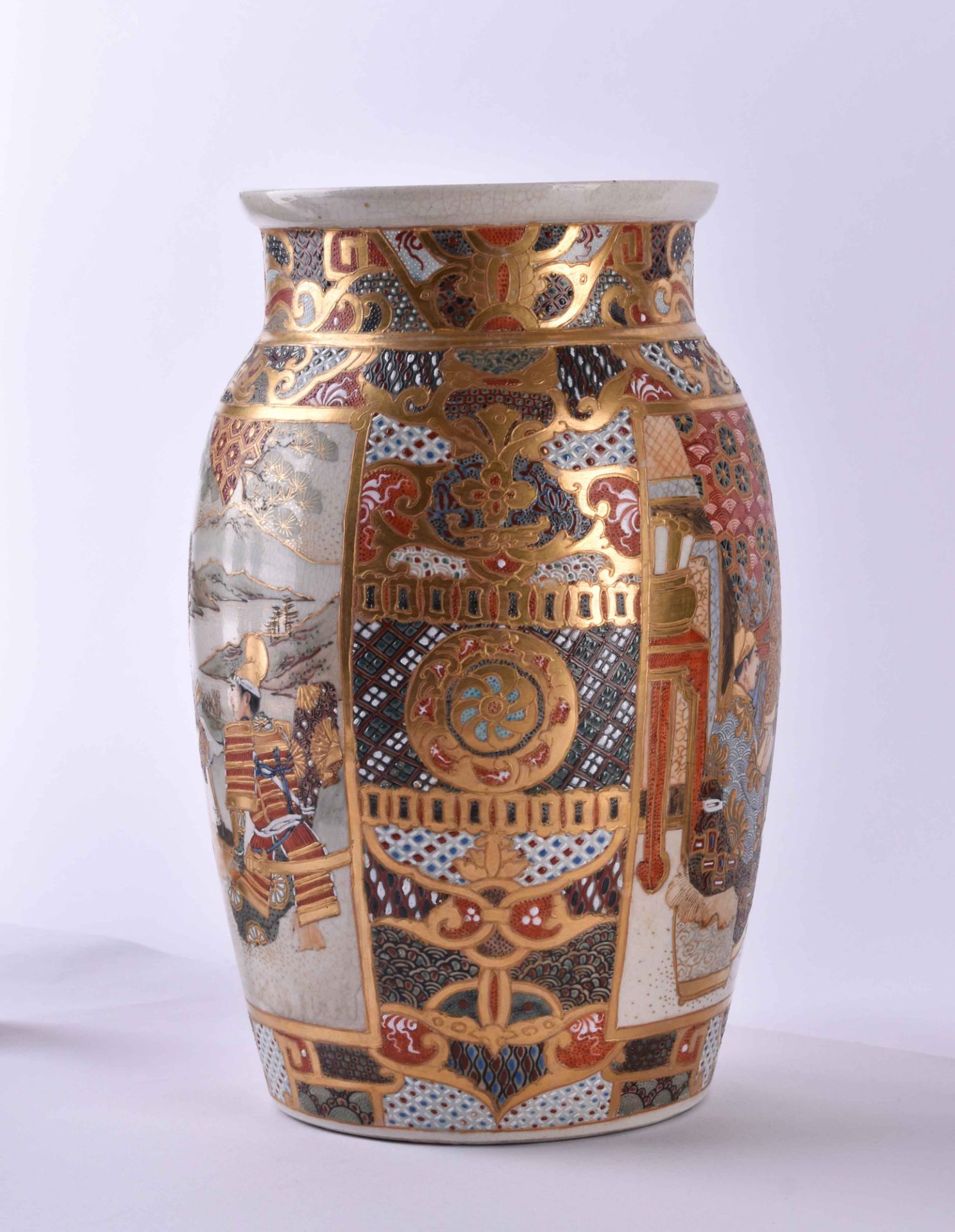 Satsuma Vase Japan Meiji Periode - Bild 3 aus 5
