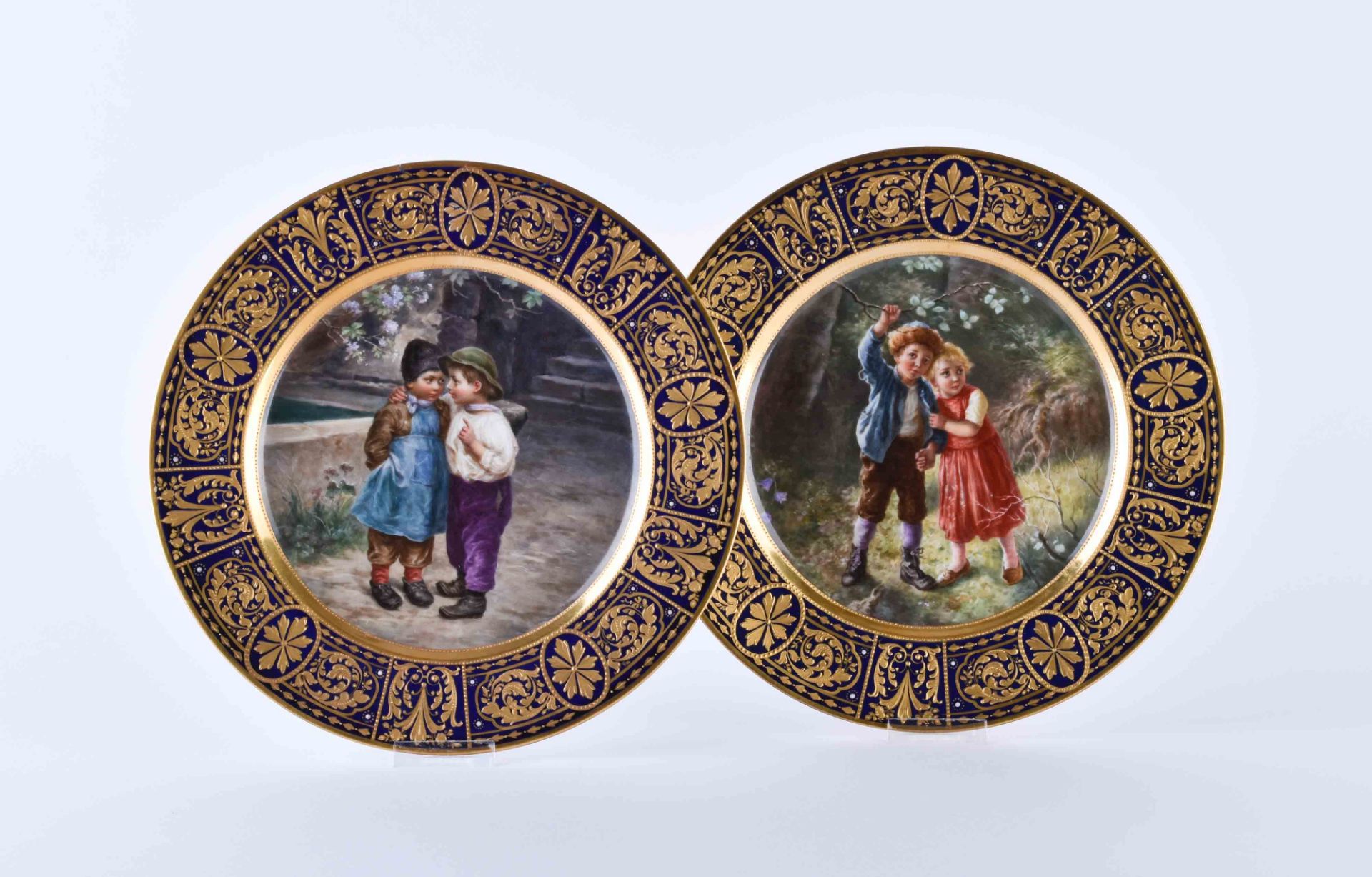 Carl Knoll Carlsbad, old Austria, pomp plate around 1890-1900