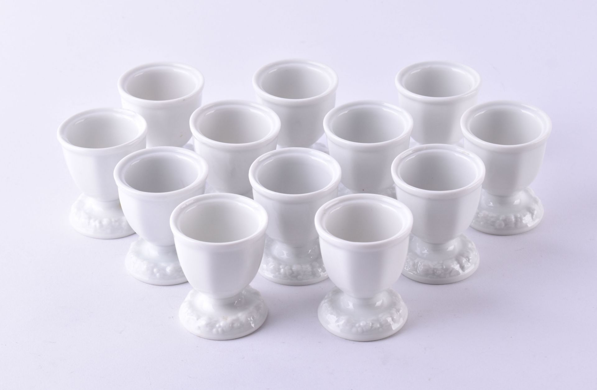 12 egg cups Maria classic Rose White, Rosenthal