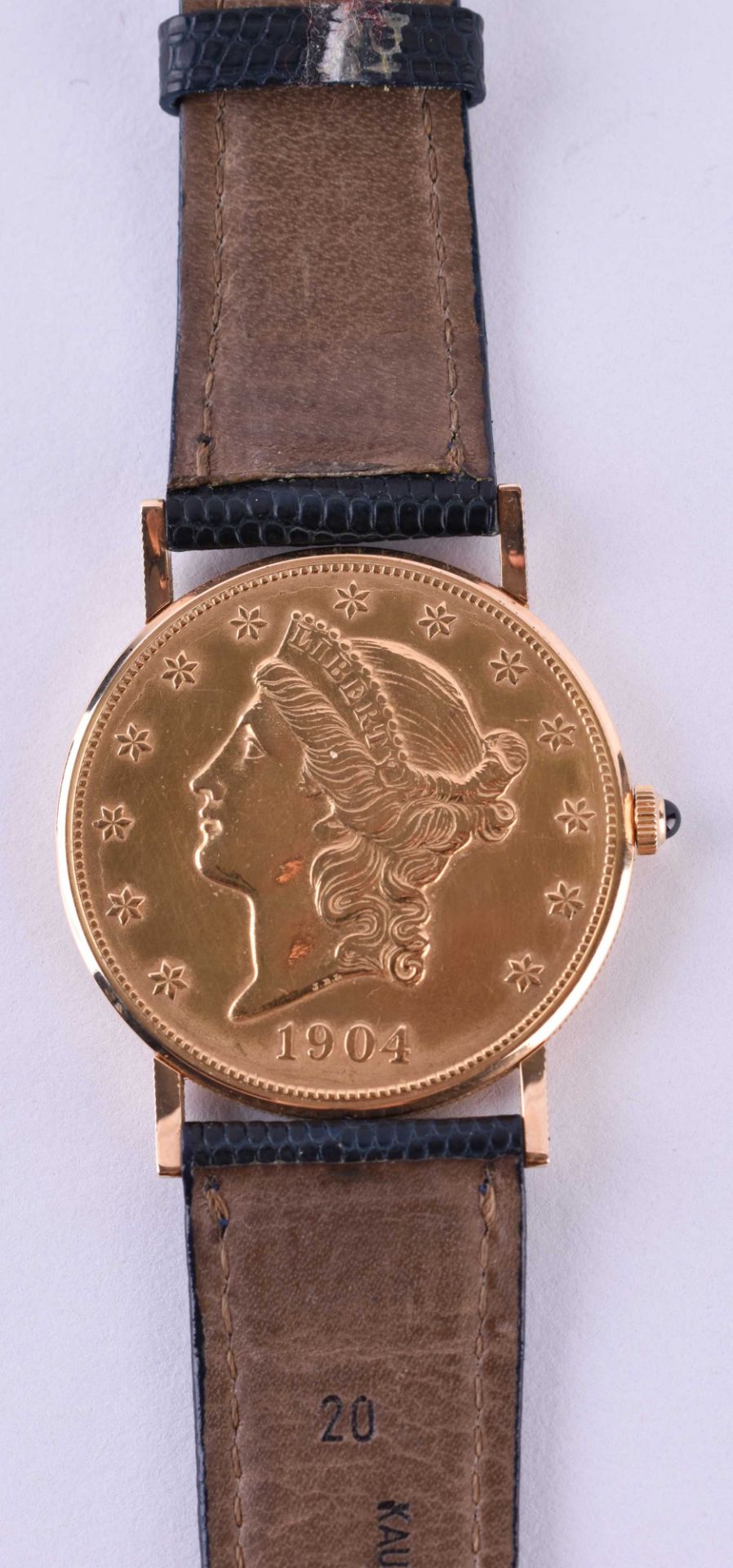 Herrenuhr Corum 20 $ Münze um 1975 - Bild 4 aus 6