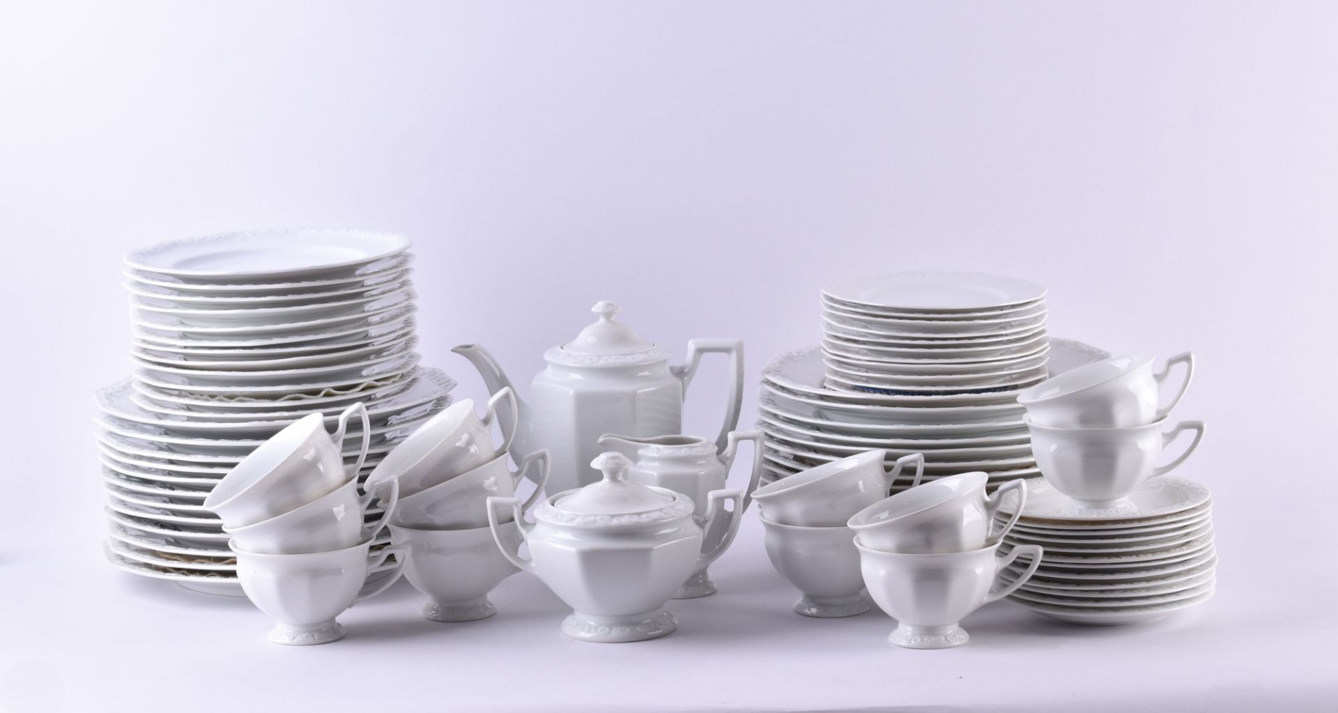 Big group of porcelain Maria classic rose white, Rosenthal - Image 2 of 5