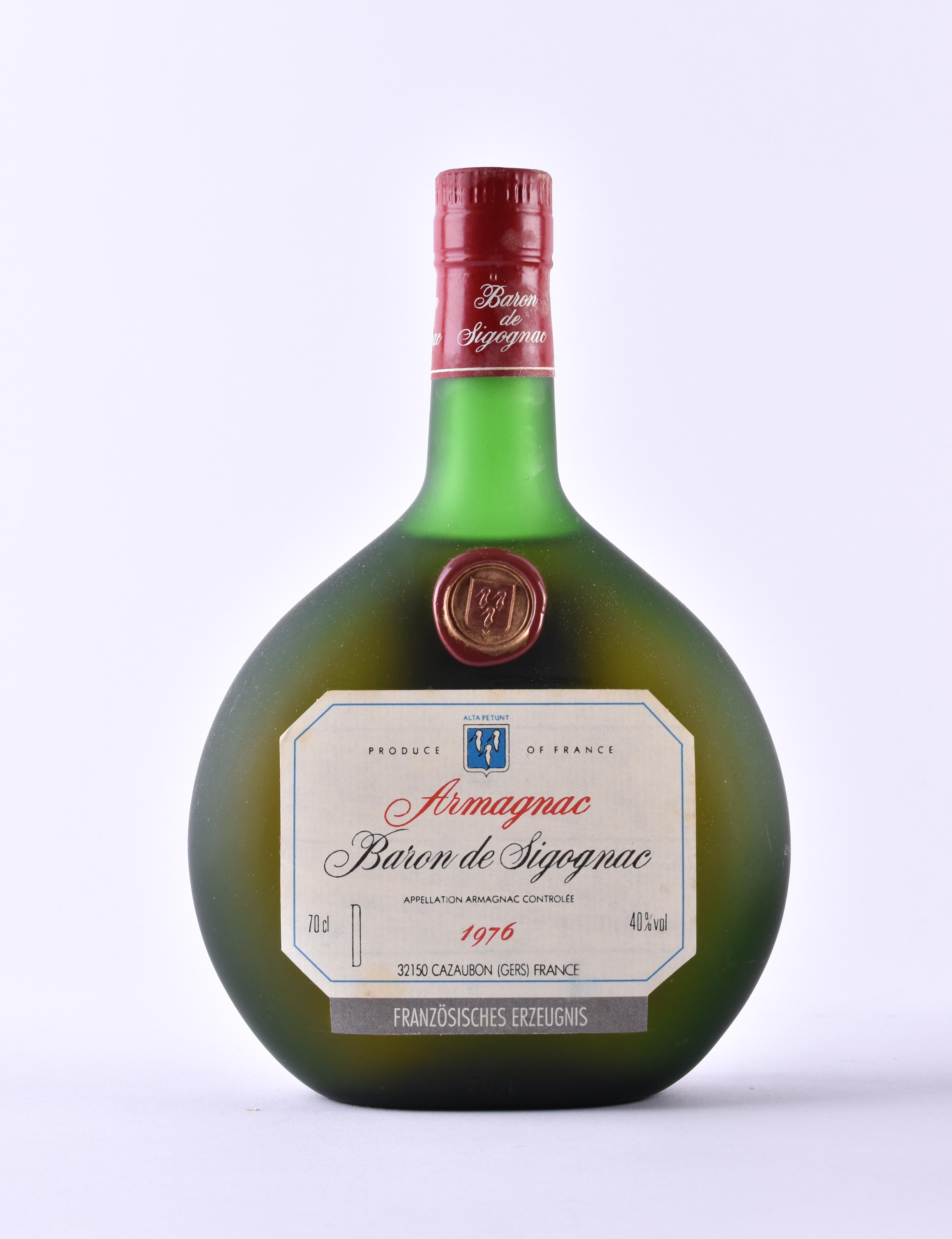 Baron De Sigognac Bas Armagnac xo 1976