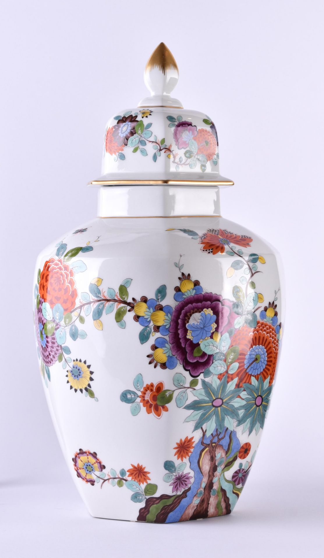 large lidded vase Meissen - Image 2 of 7