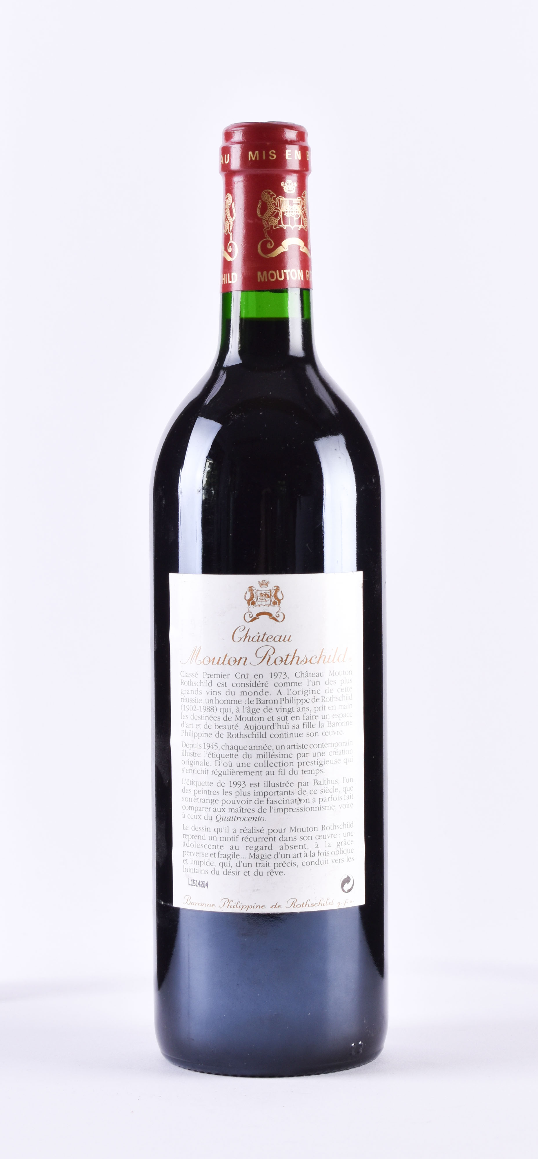 Chateau Mouton Rothschild 1993 - Image 2 of 2