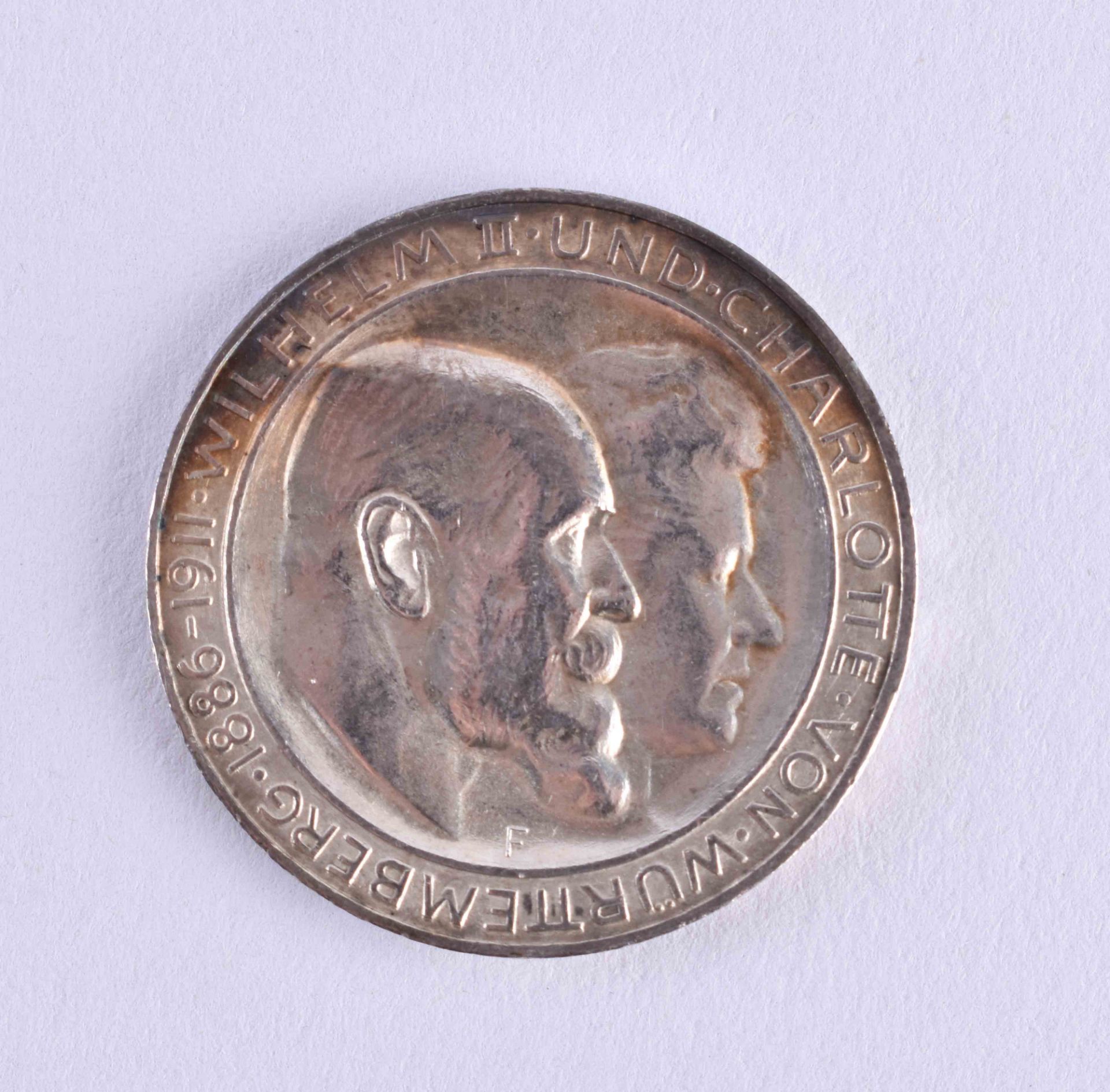 Würtemberg 3 x silver wedding 1911