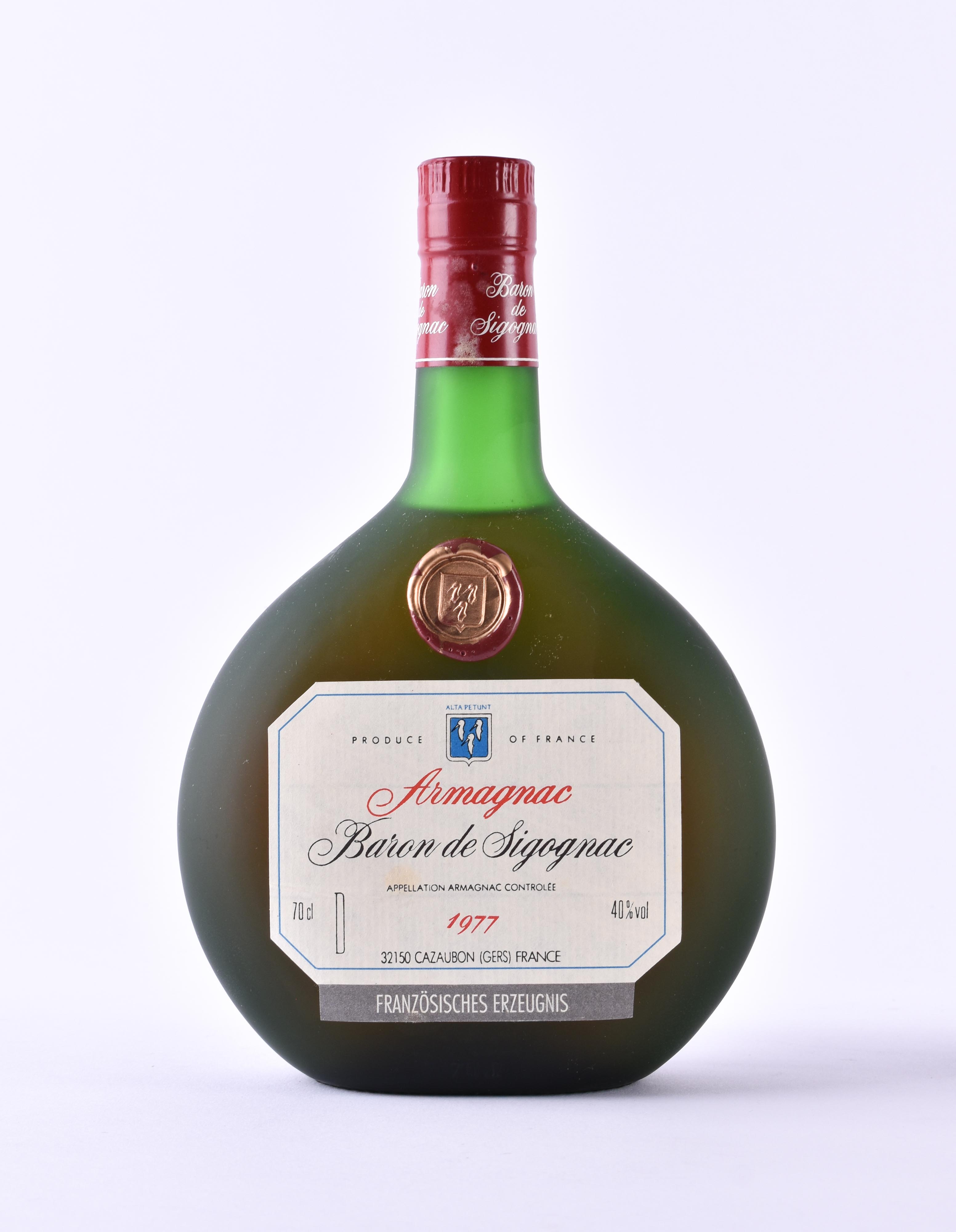 Baron De Sigognac Bas Armagnac xo 1977