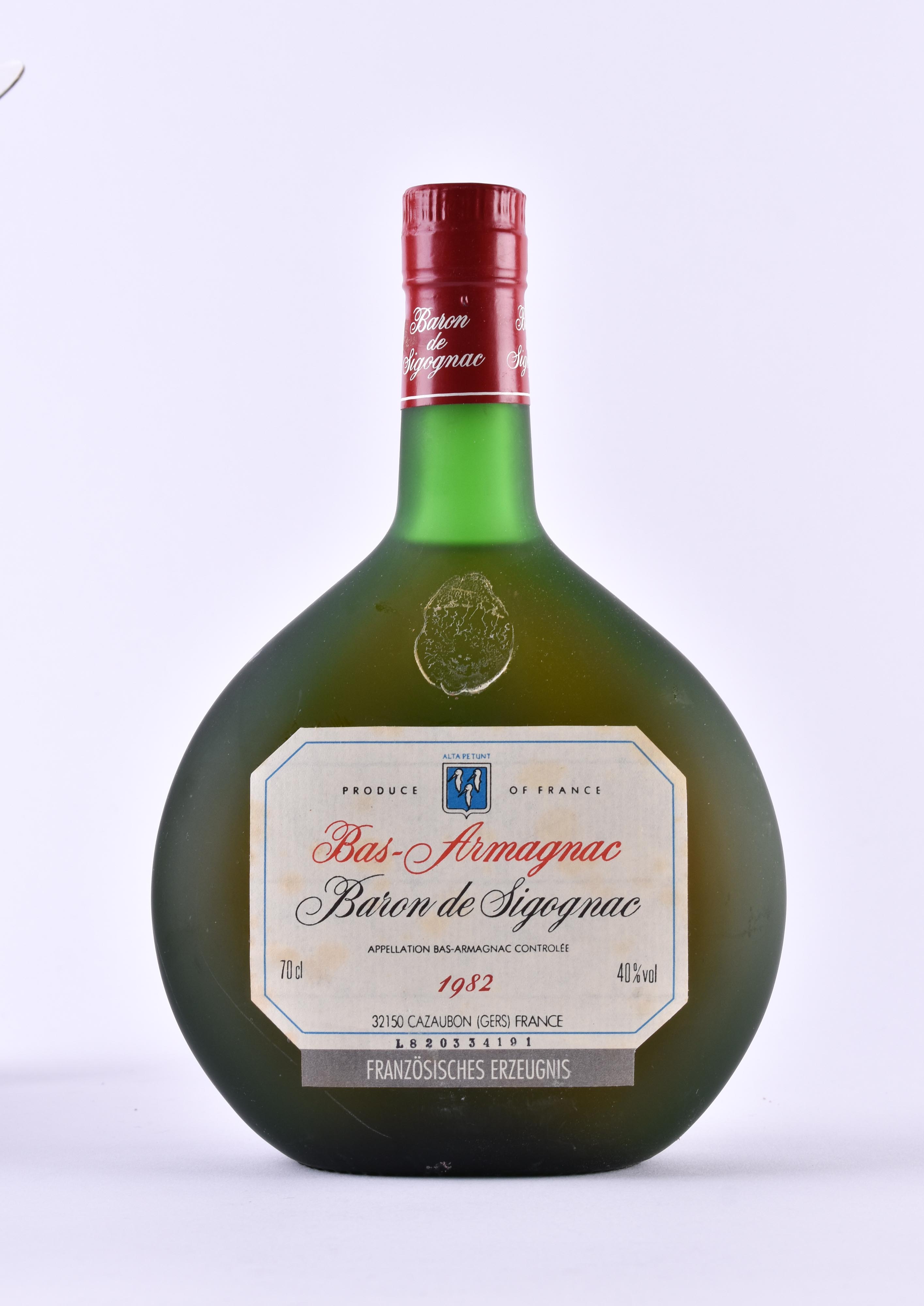 Baron De Sigognac Bas Armagnac xo 1982