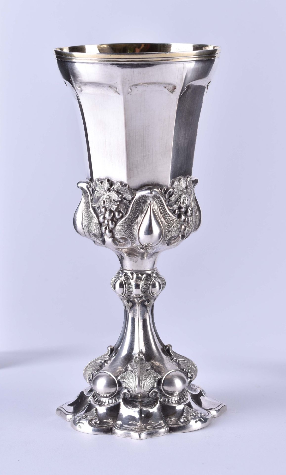 Silver goblet 19th century - Image 2 of 3