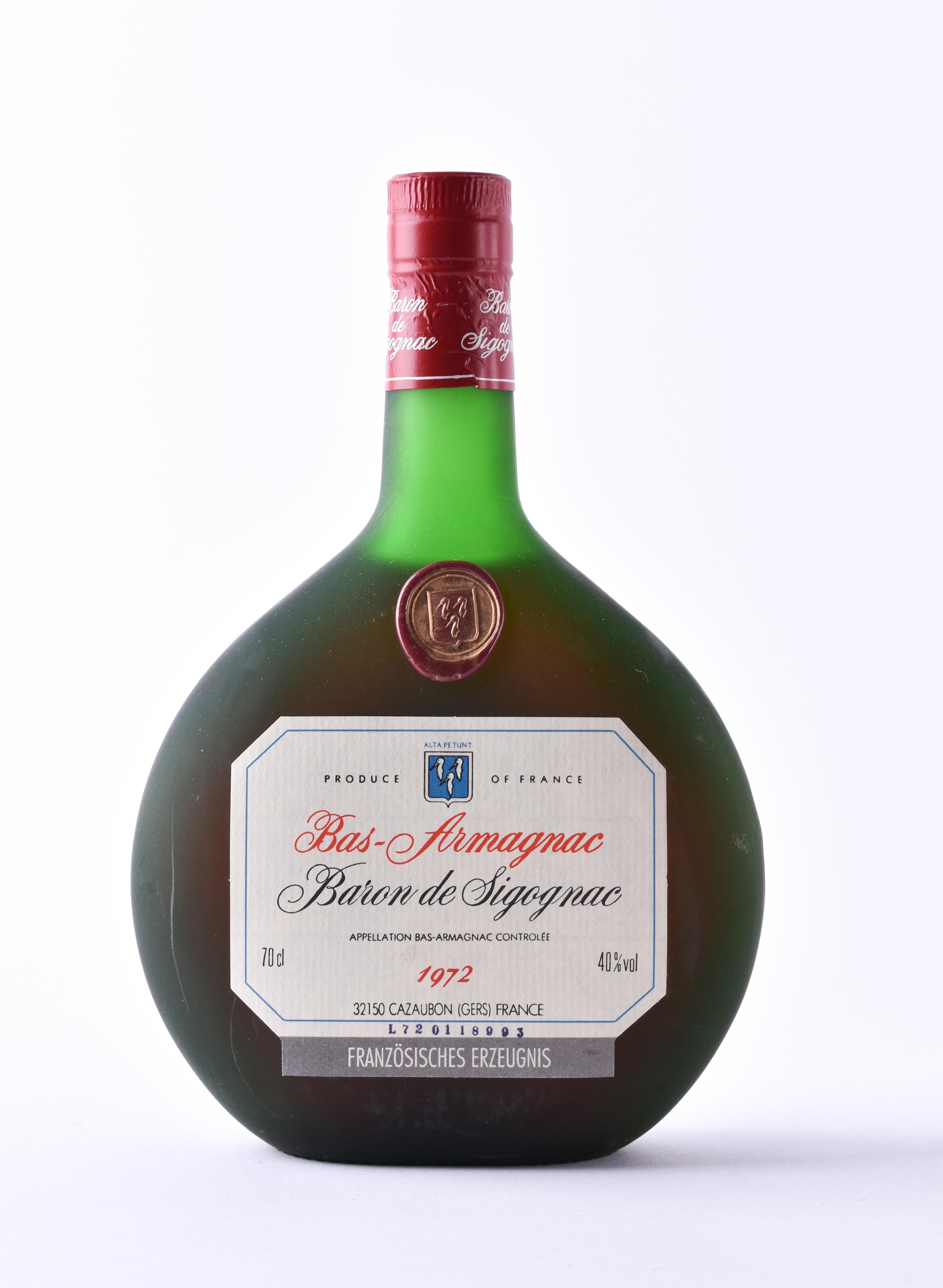 Baron De Sigognac Bas Armagnac xo 1972