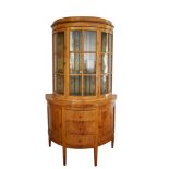 Biedermeier Aufsatzvitrine