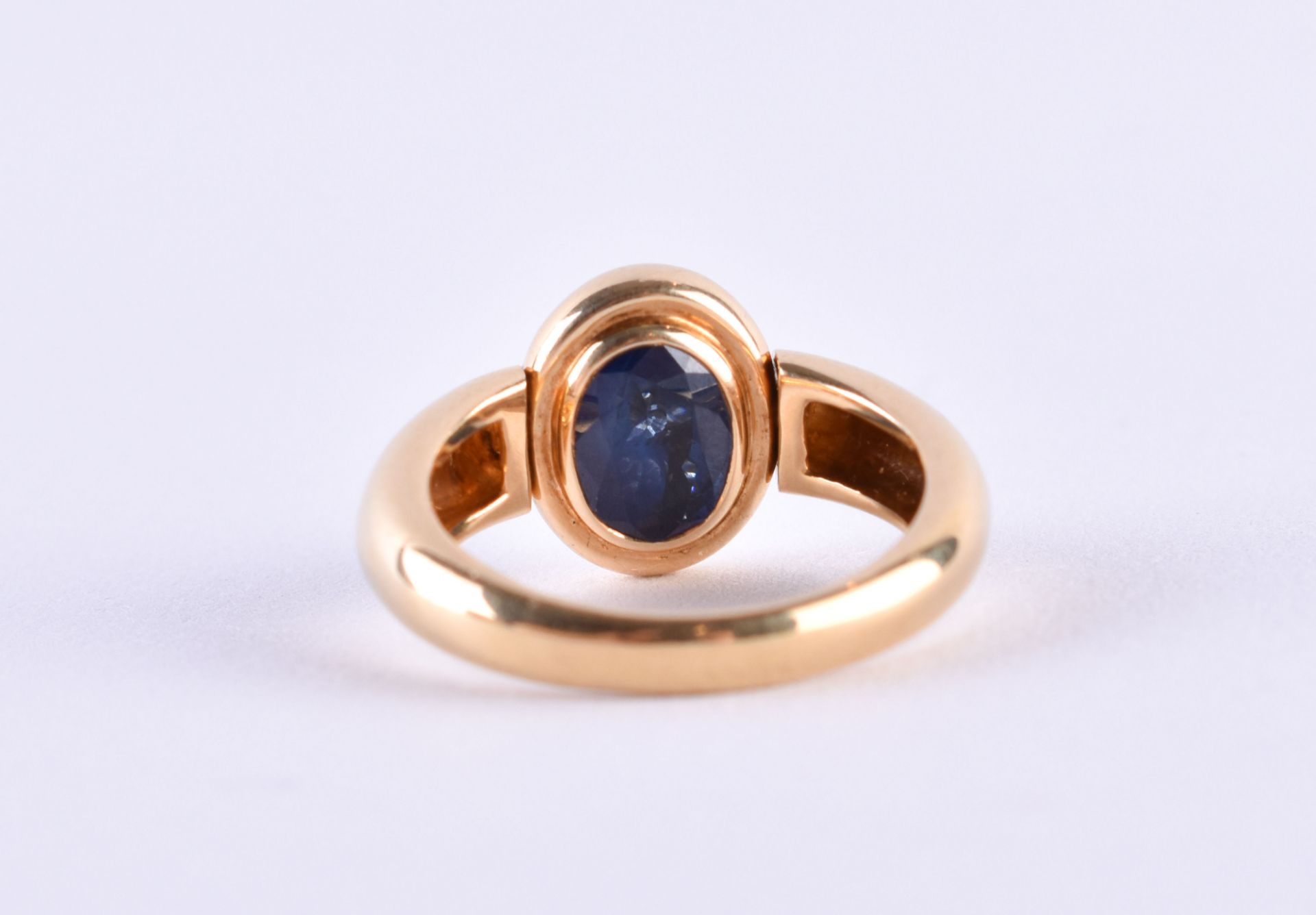 Sapphire and brilliant-cut diamond reversible ring - Image 5 of 5