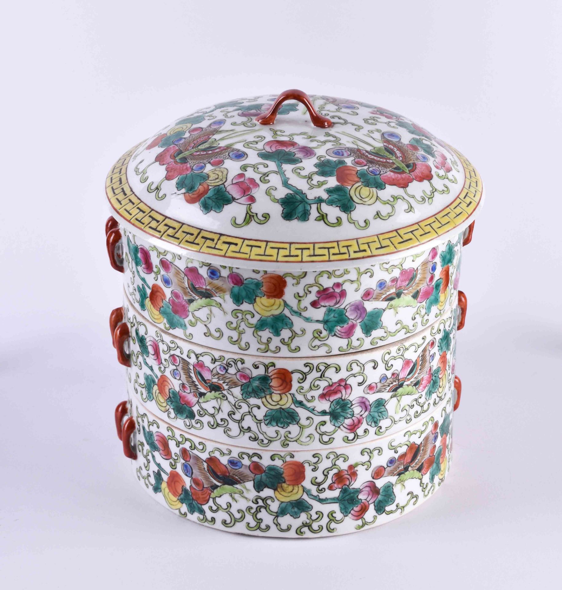 Famille Rose storage jar China 19th/20th century - Image 2 of 4