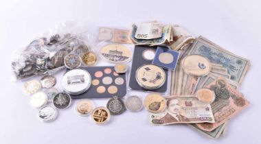 Konvolut Münzen, Medaillen und Geldscheine