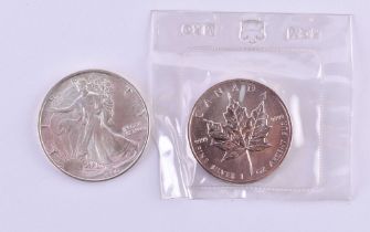 5 Dollar Canada und 1 Dollar USA