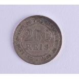 Brazil 200 Reis 1871