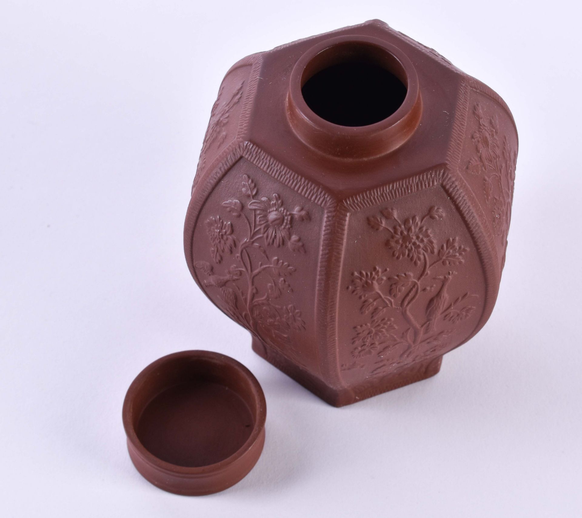 Tea box Meissen Böttger stoneware - Image 3 of 4
