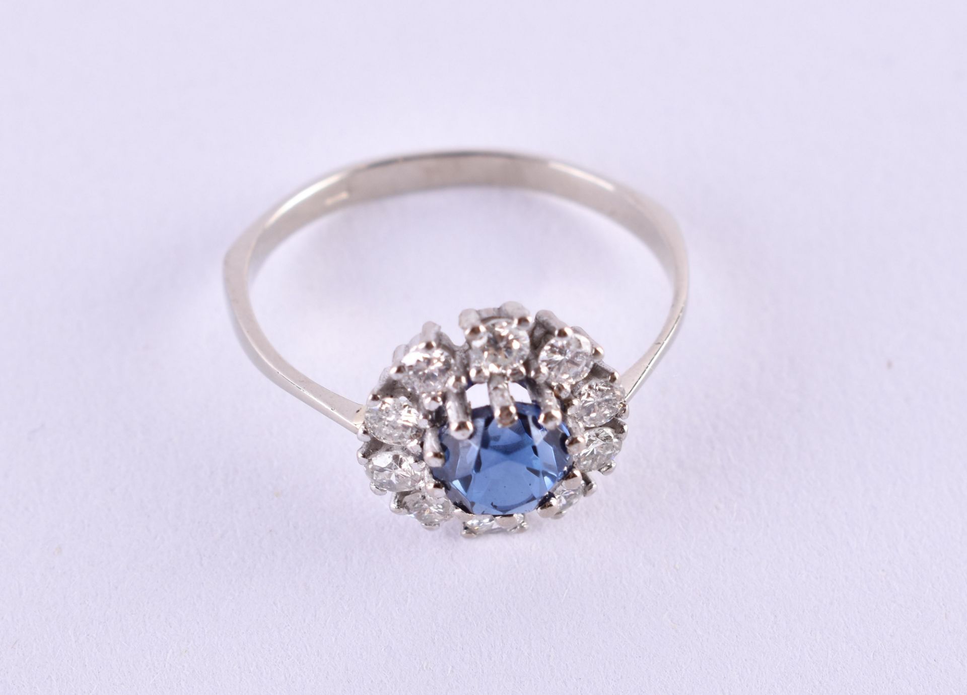 Sapphire diamond ring - Image 4 of 5