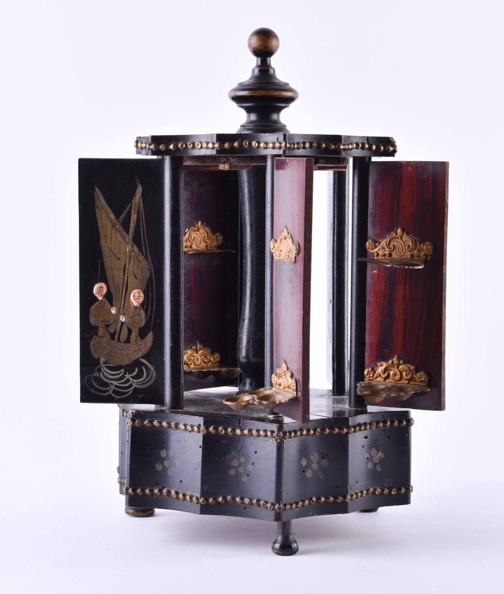 Cigar holder with music box probably England 19th century - Image 3 of 4