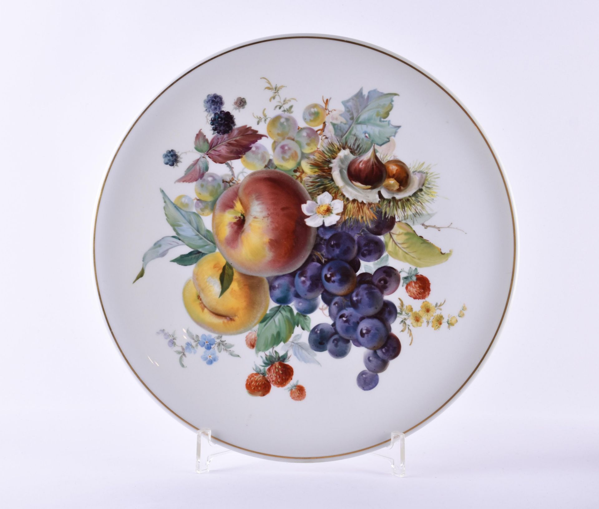 Large Meissen fruit plate