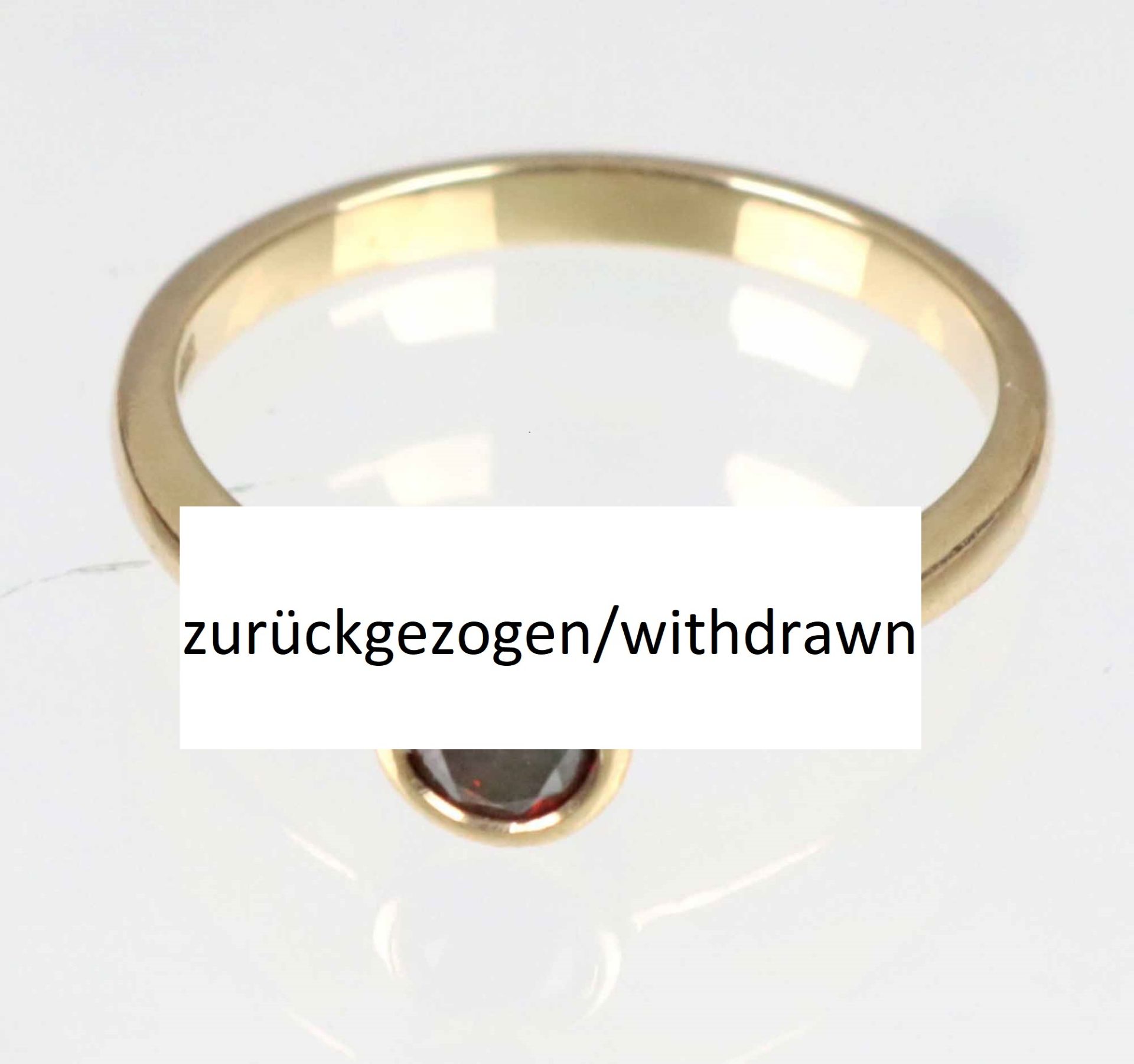 Ring mit rotem Diamant - GG 375 - zurückgezogen/withdrawn