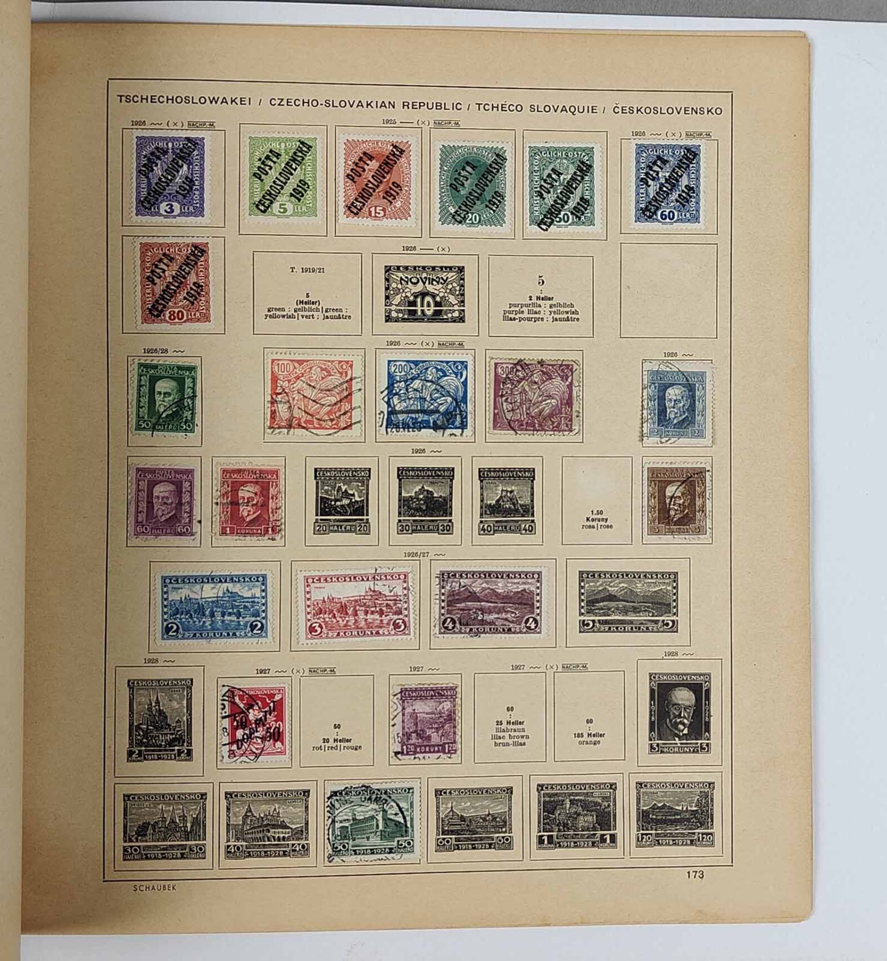 BriefmarkenTschechoslowakei 1918/36 - Bild 4 aus 7