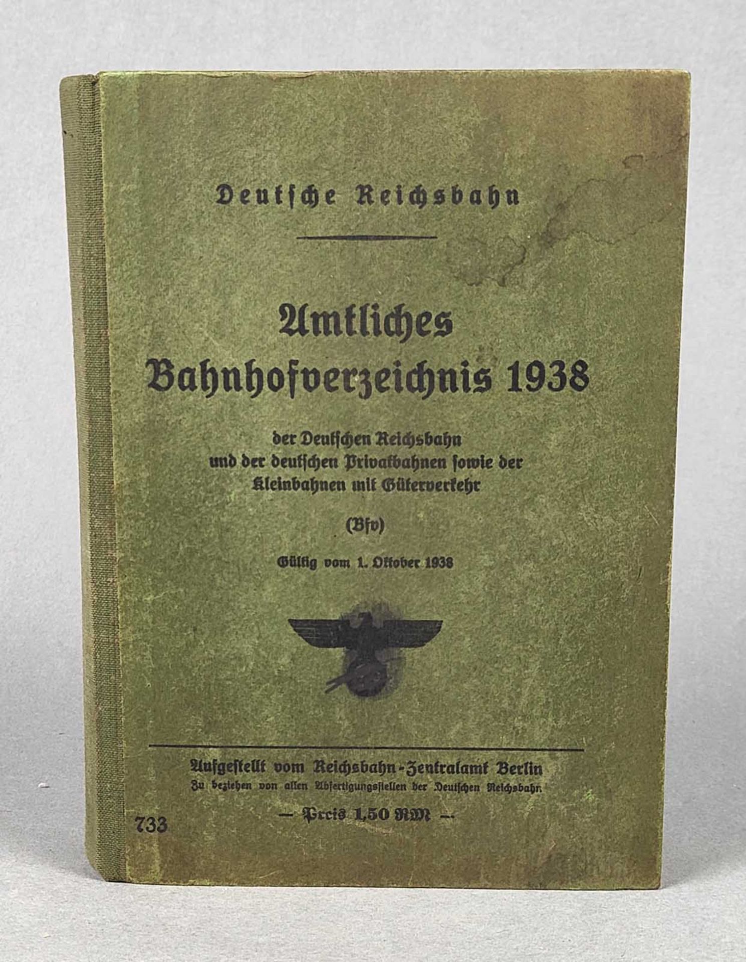3 Bücher Deutsche Reichsbahn 1935/38 - Image 2 of 2